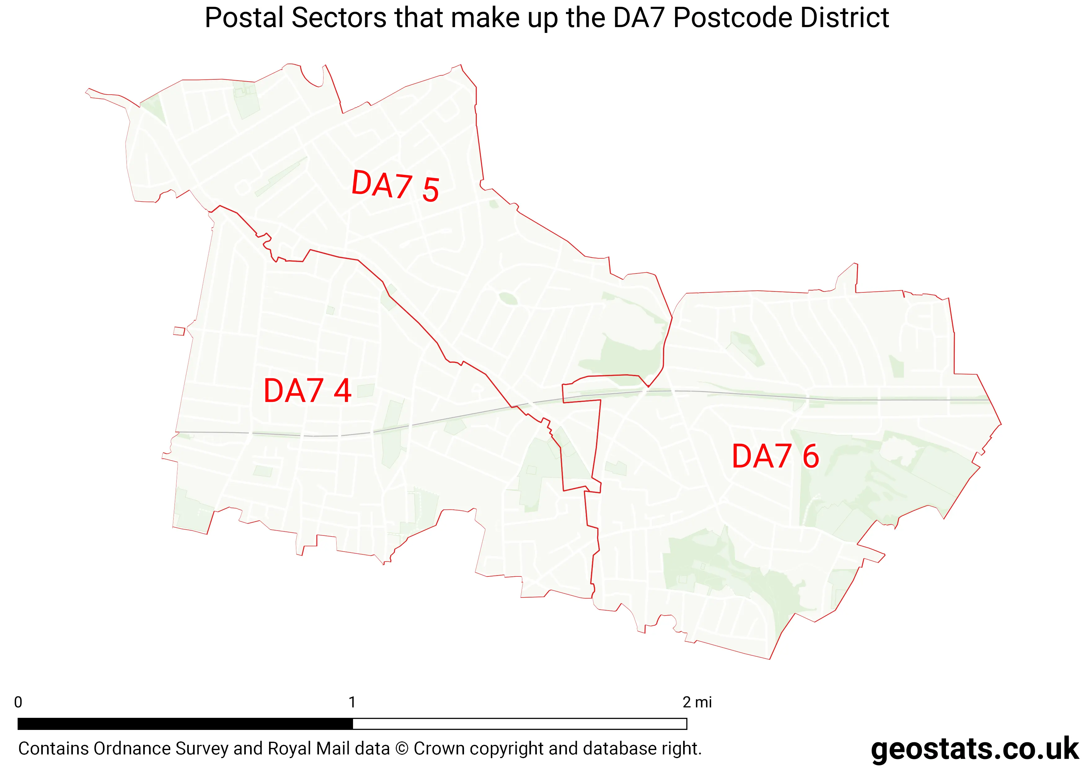 Map of the DA7  District