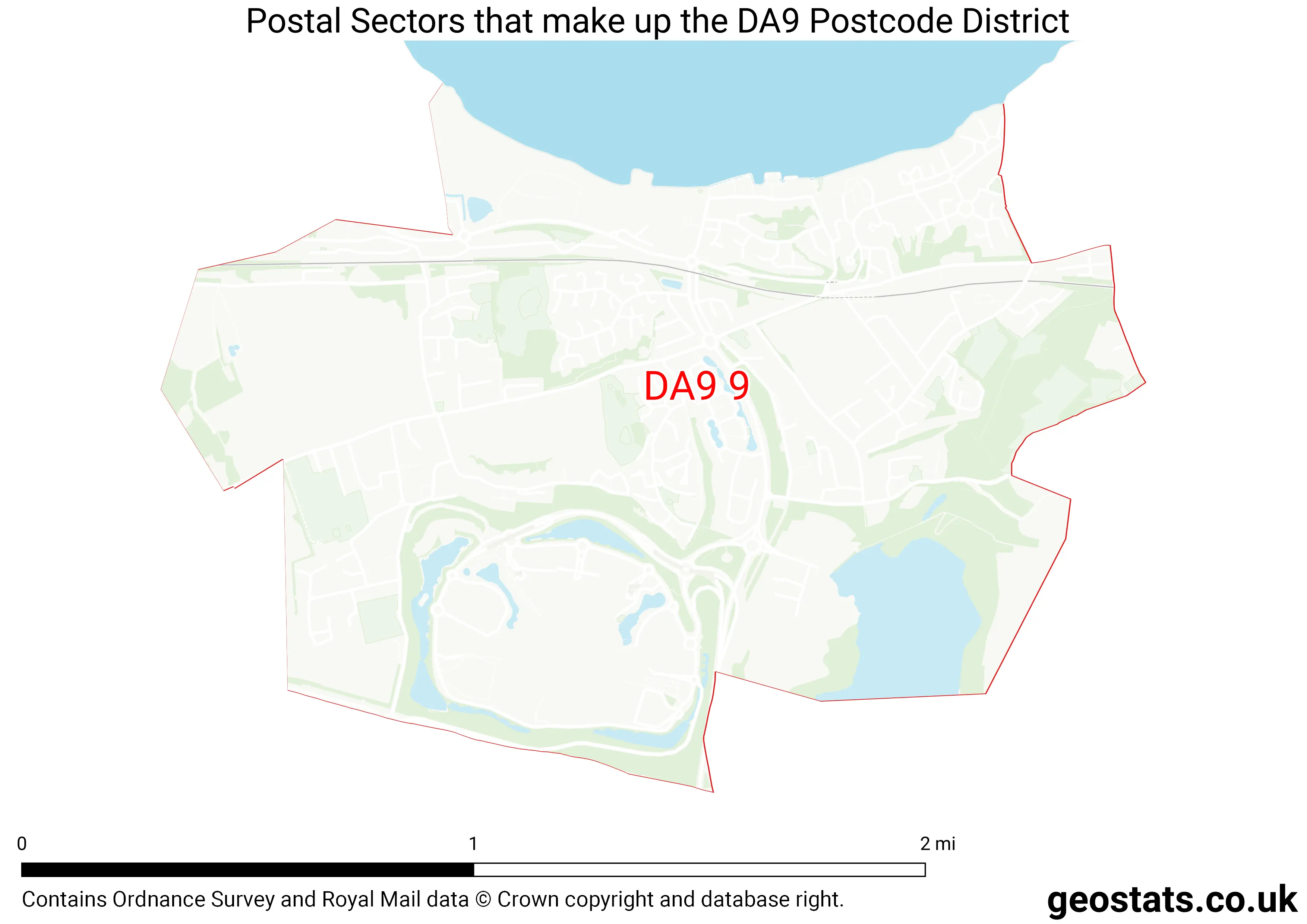 Map of the DA9  District