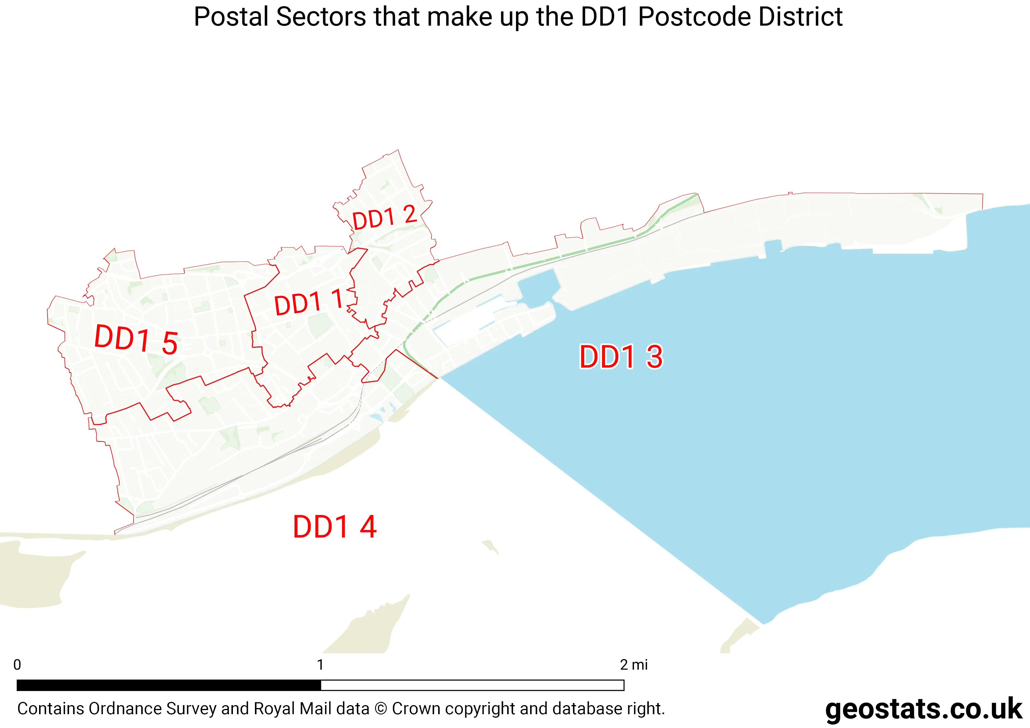 Map of the DD1  District
