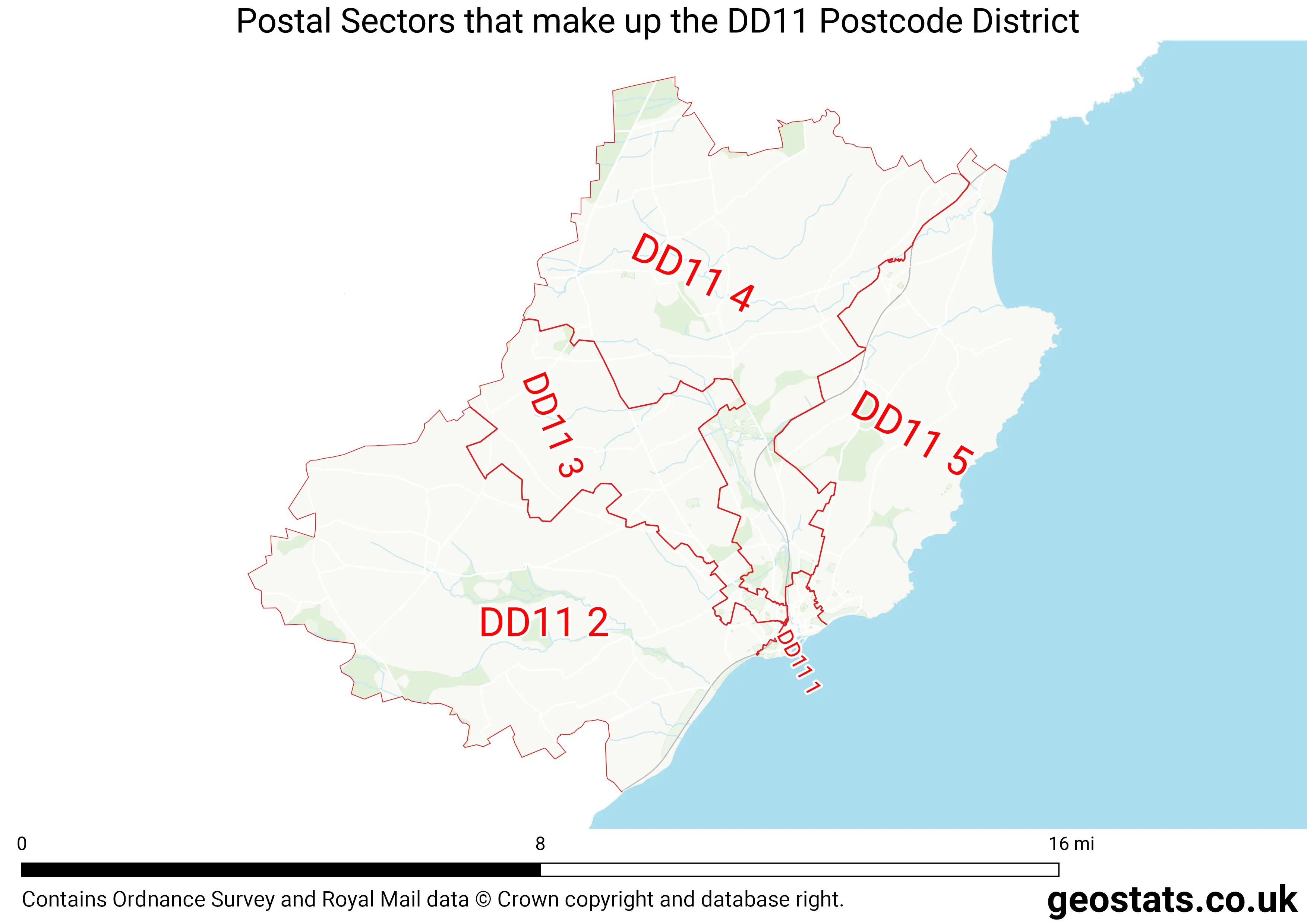 Map of the DD11  District