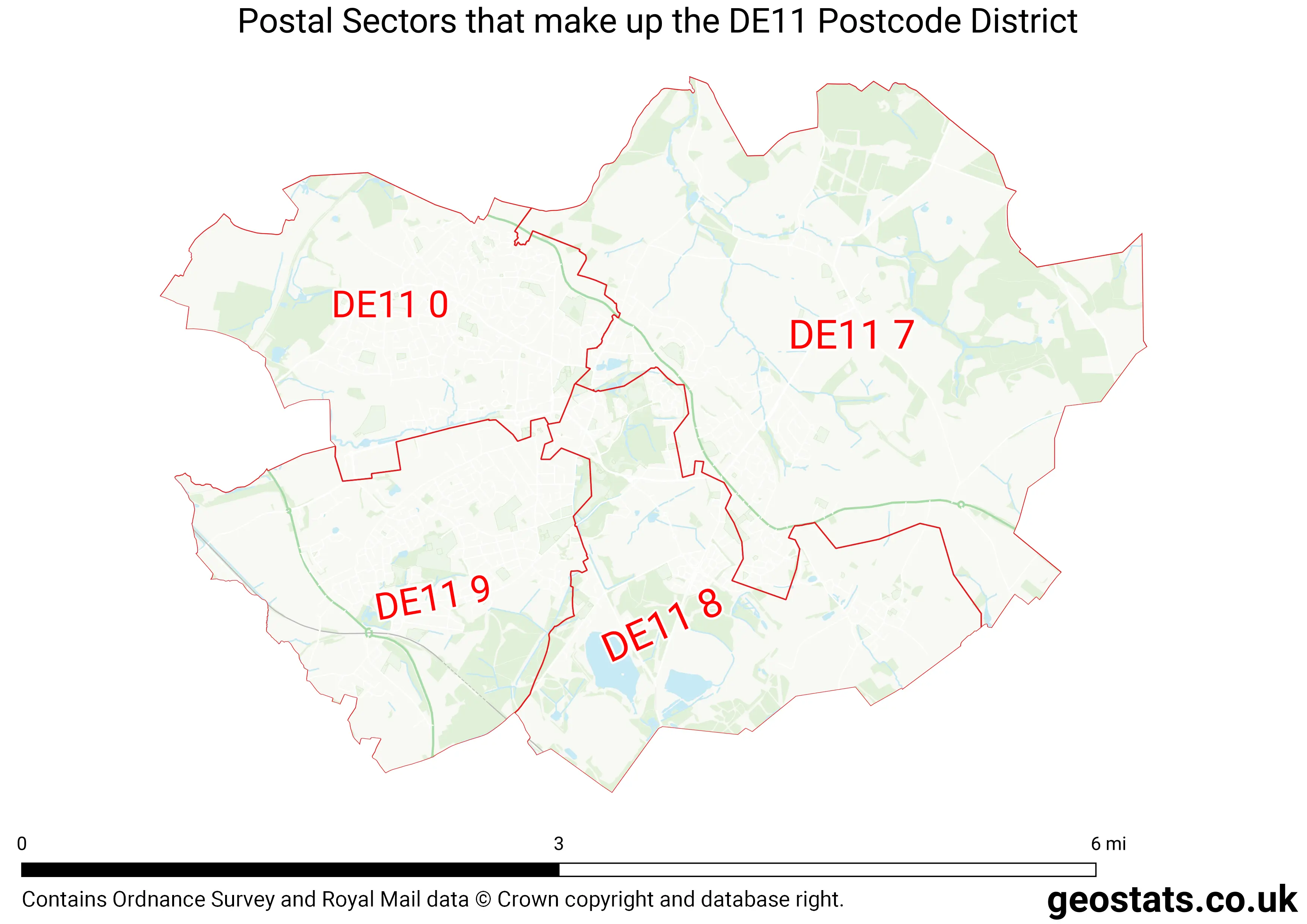 Map of the DE11  District