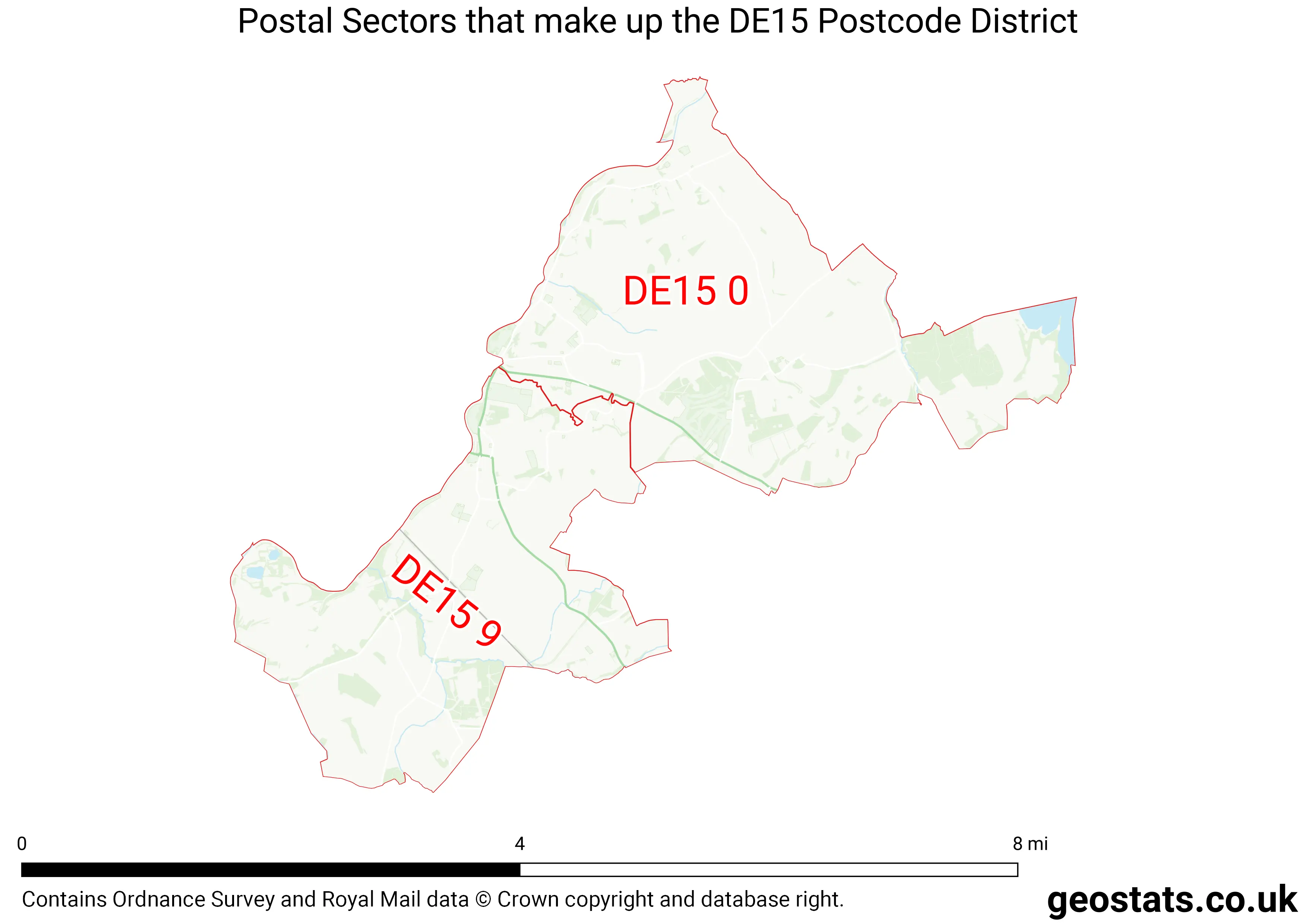 Map of the DE15  District