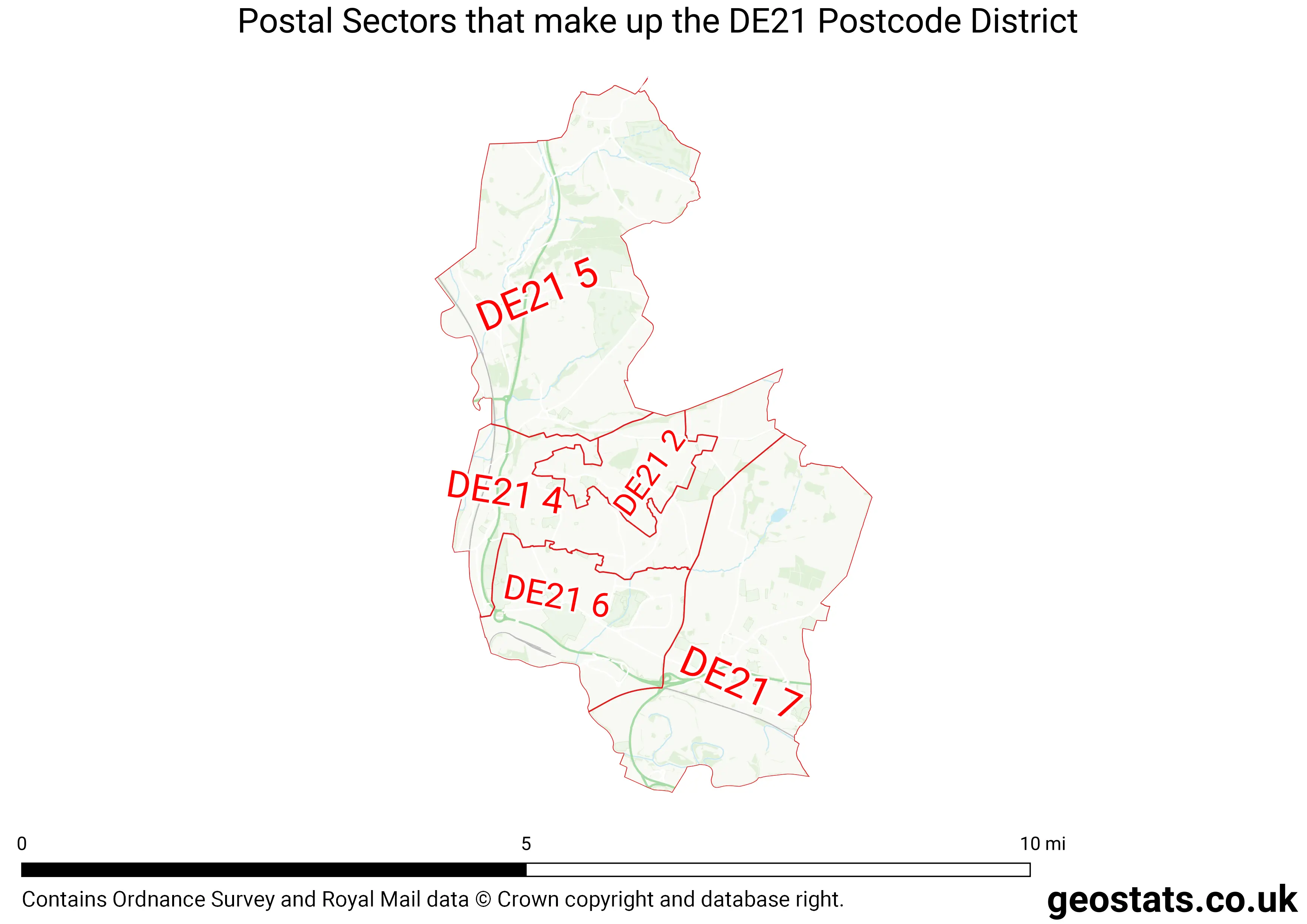 Map of the DE21  District