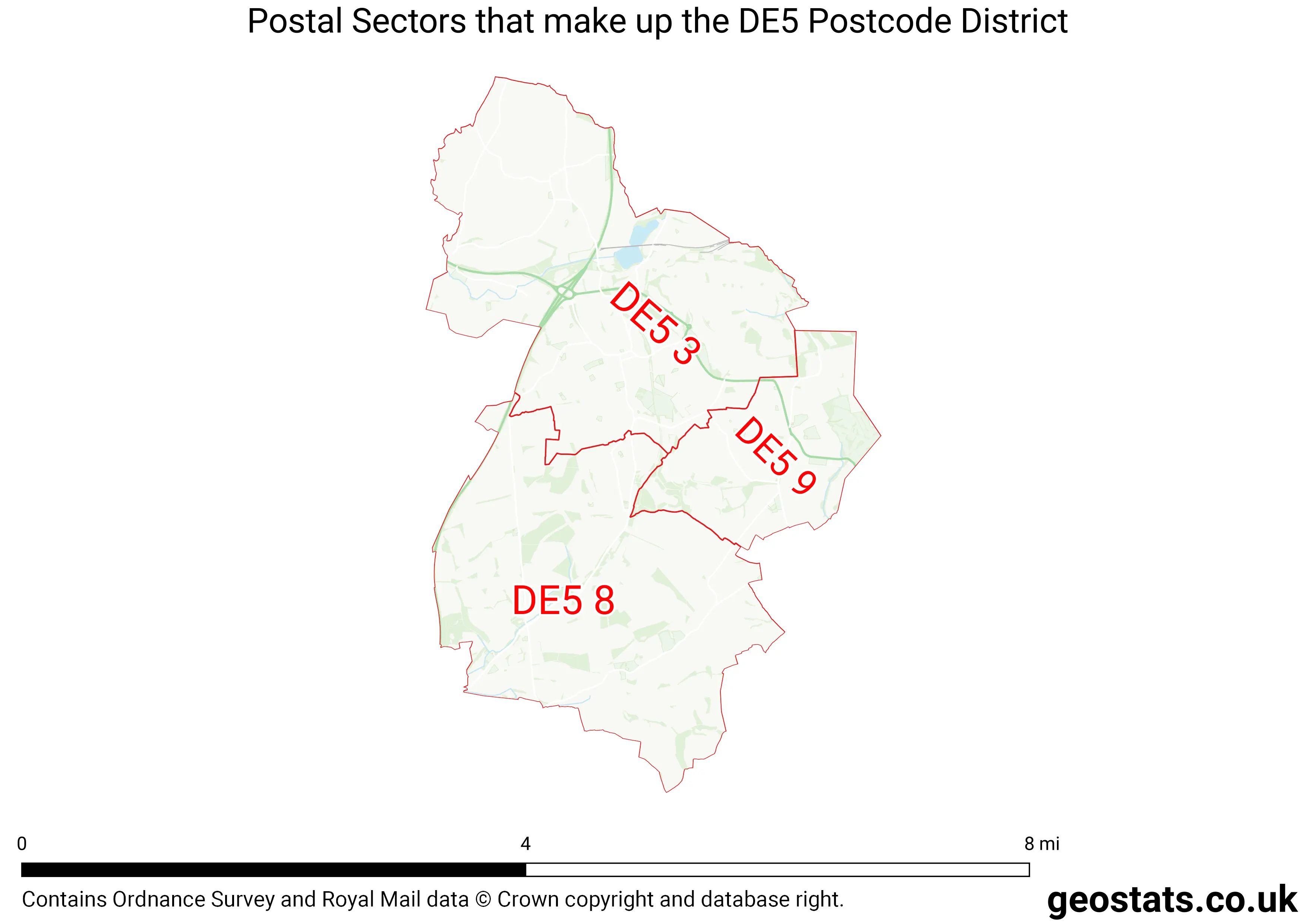 Map of the DE5  District