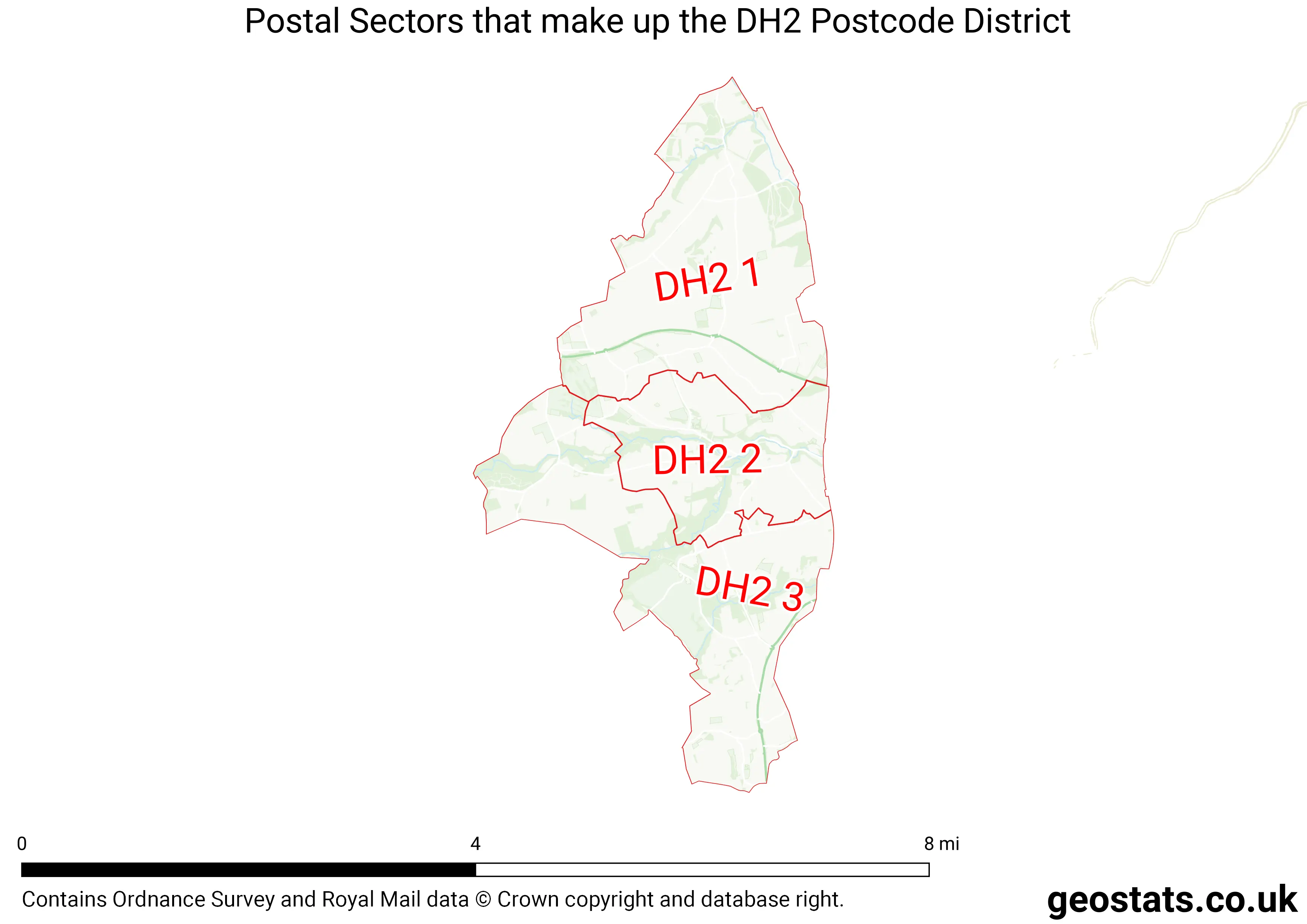Map of the DH2  District