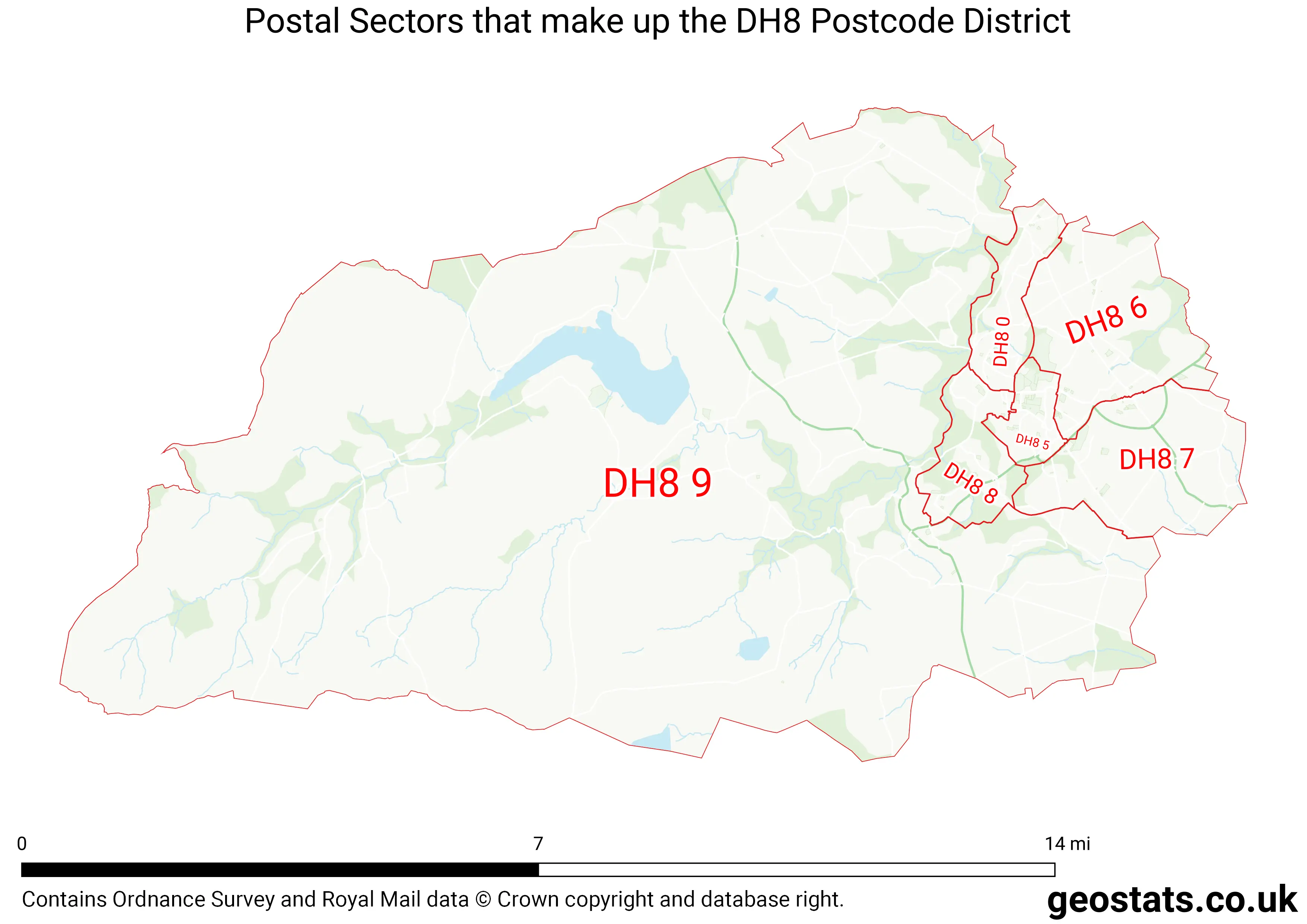 Map of the DH8  District