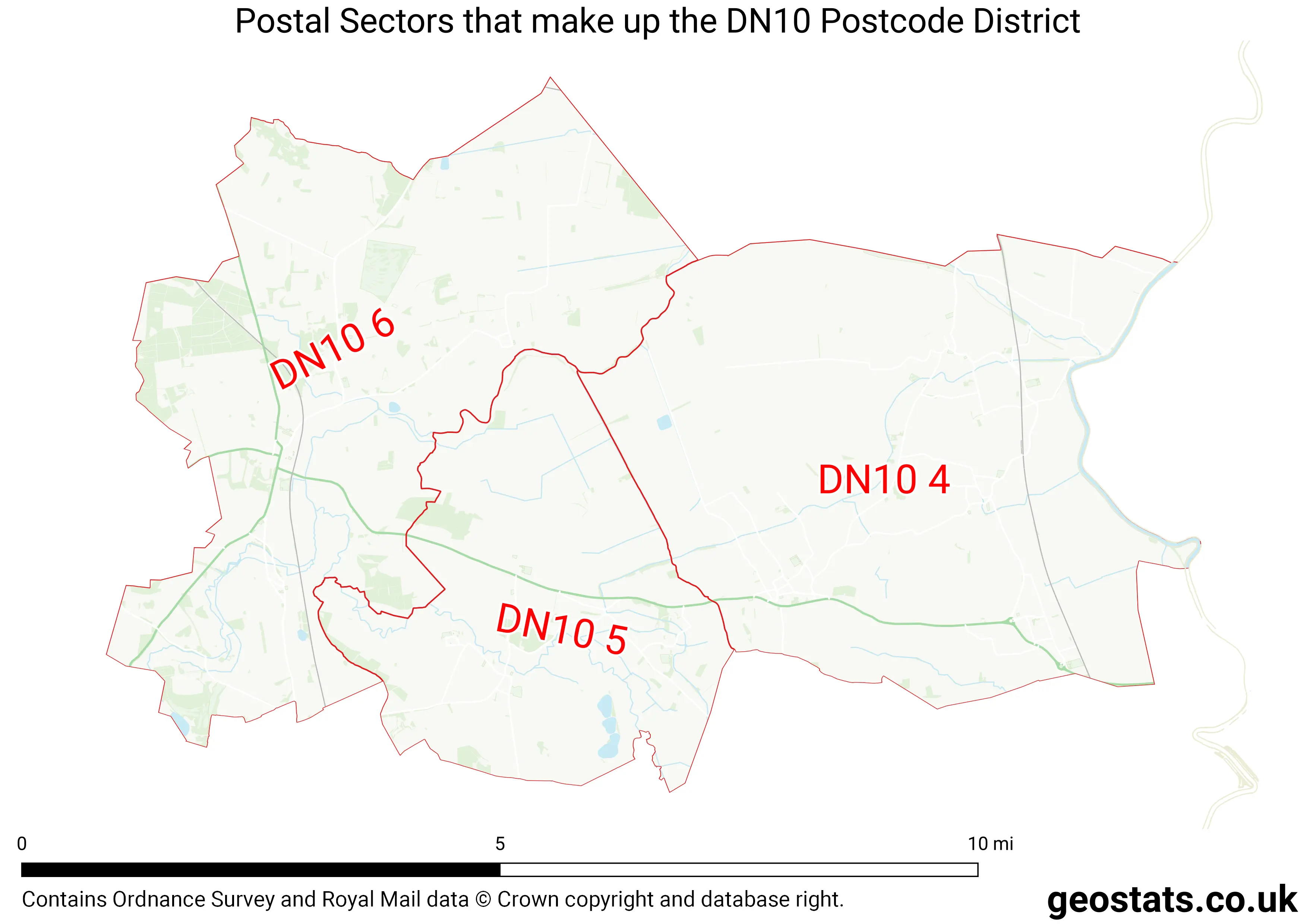 Map of the DN10  District