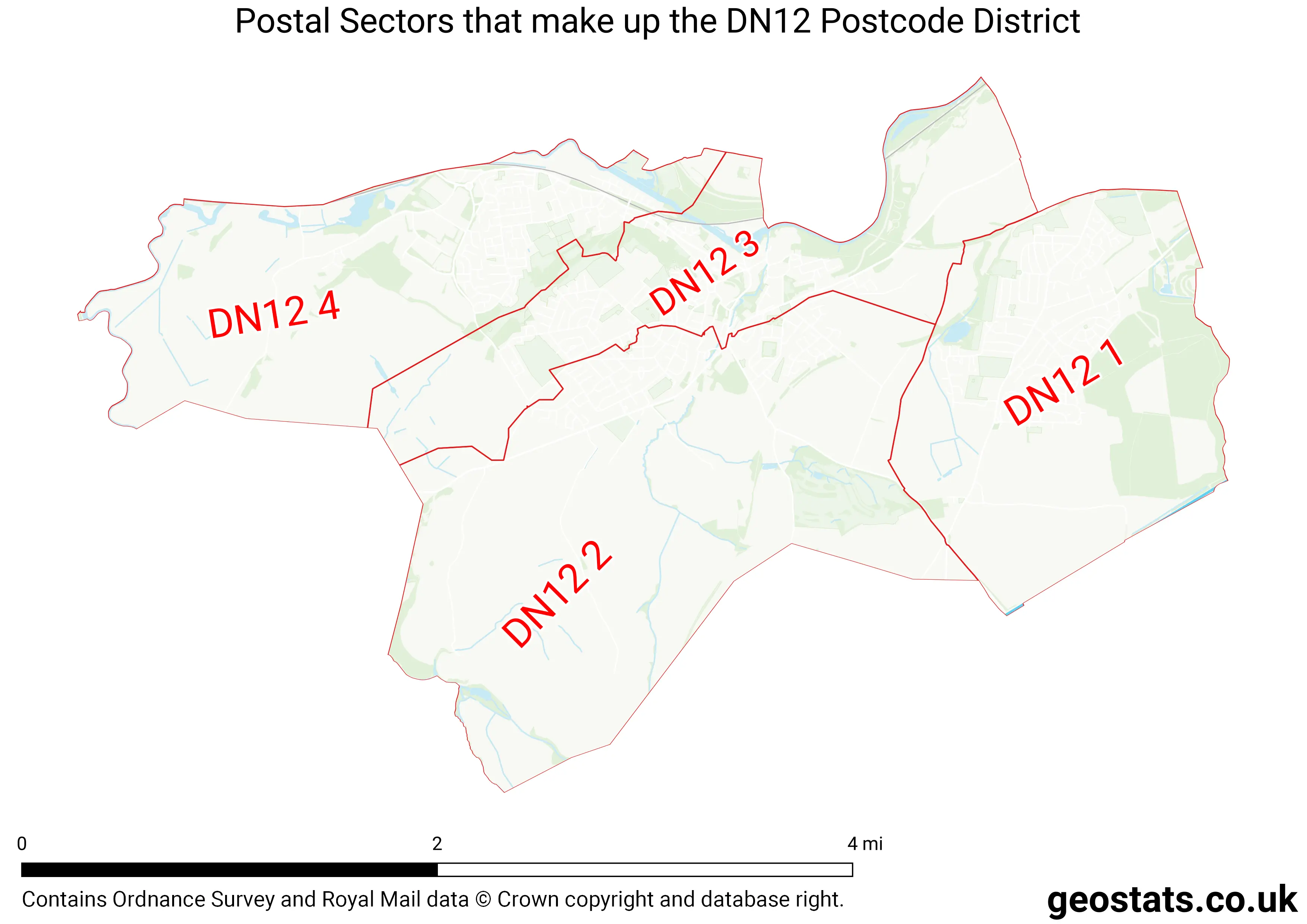 Map of the DN12  District