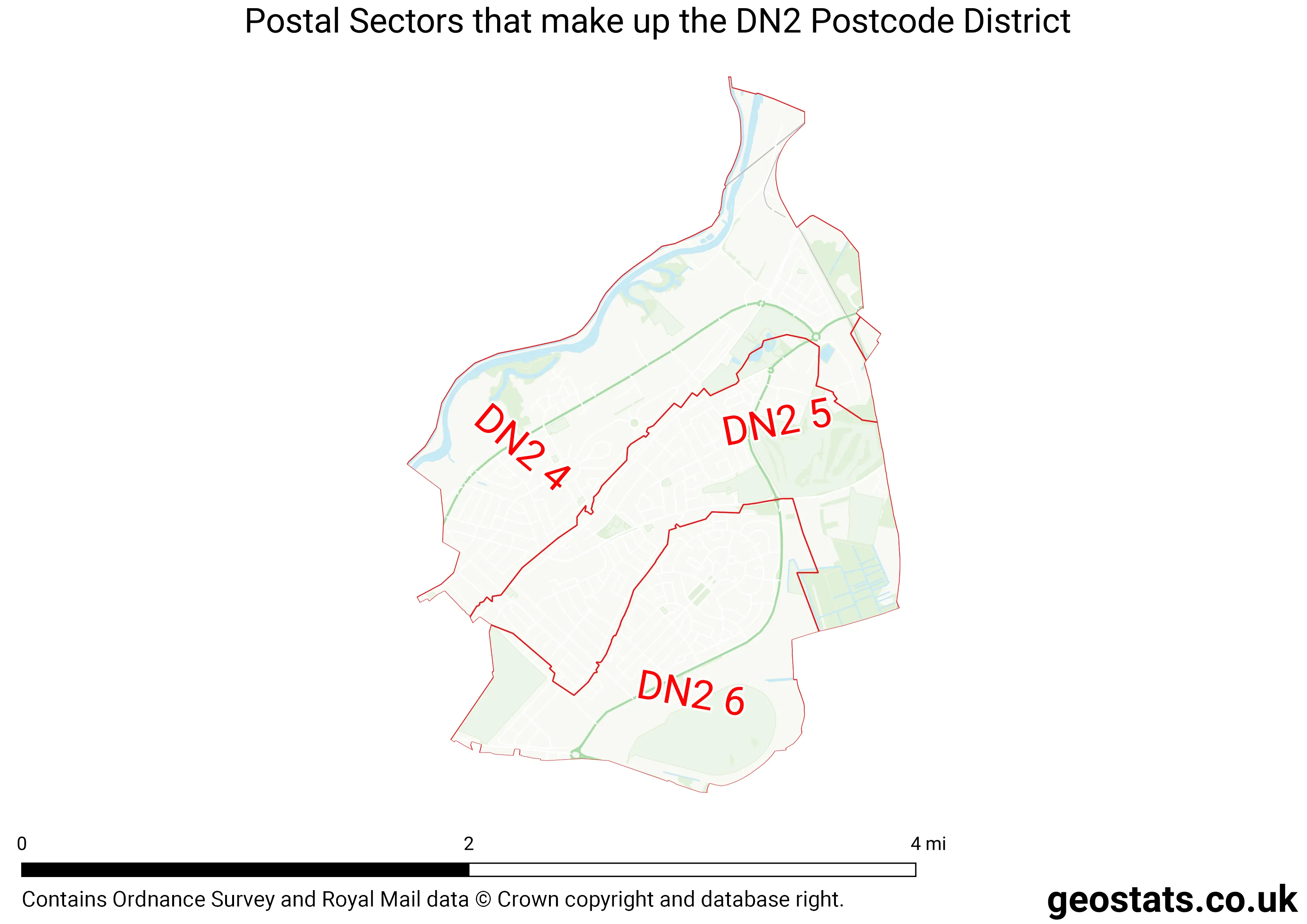 Map of the DN2  District