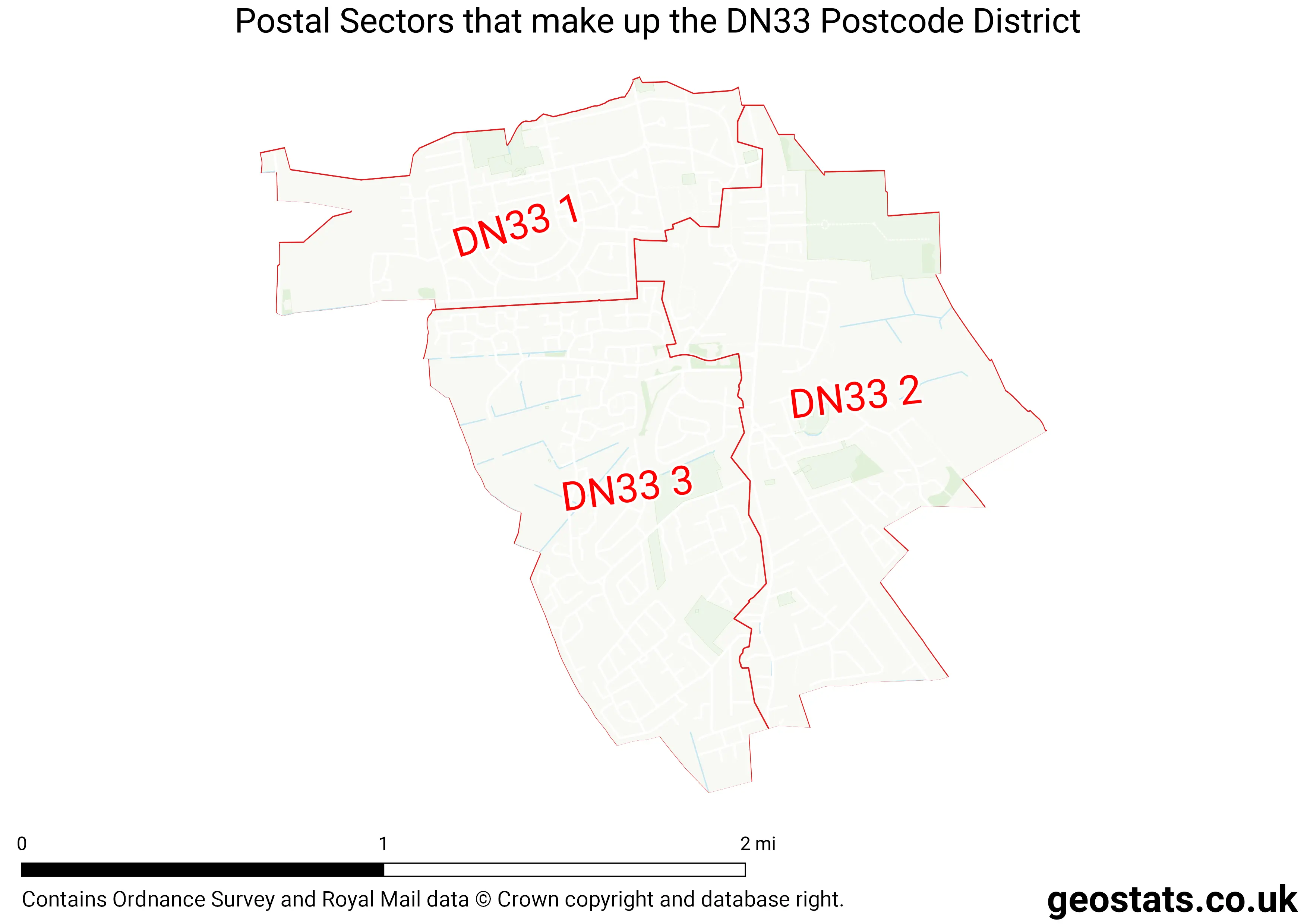 Map of the DN33  District