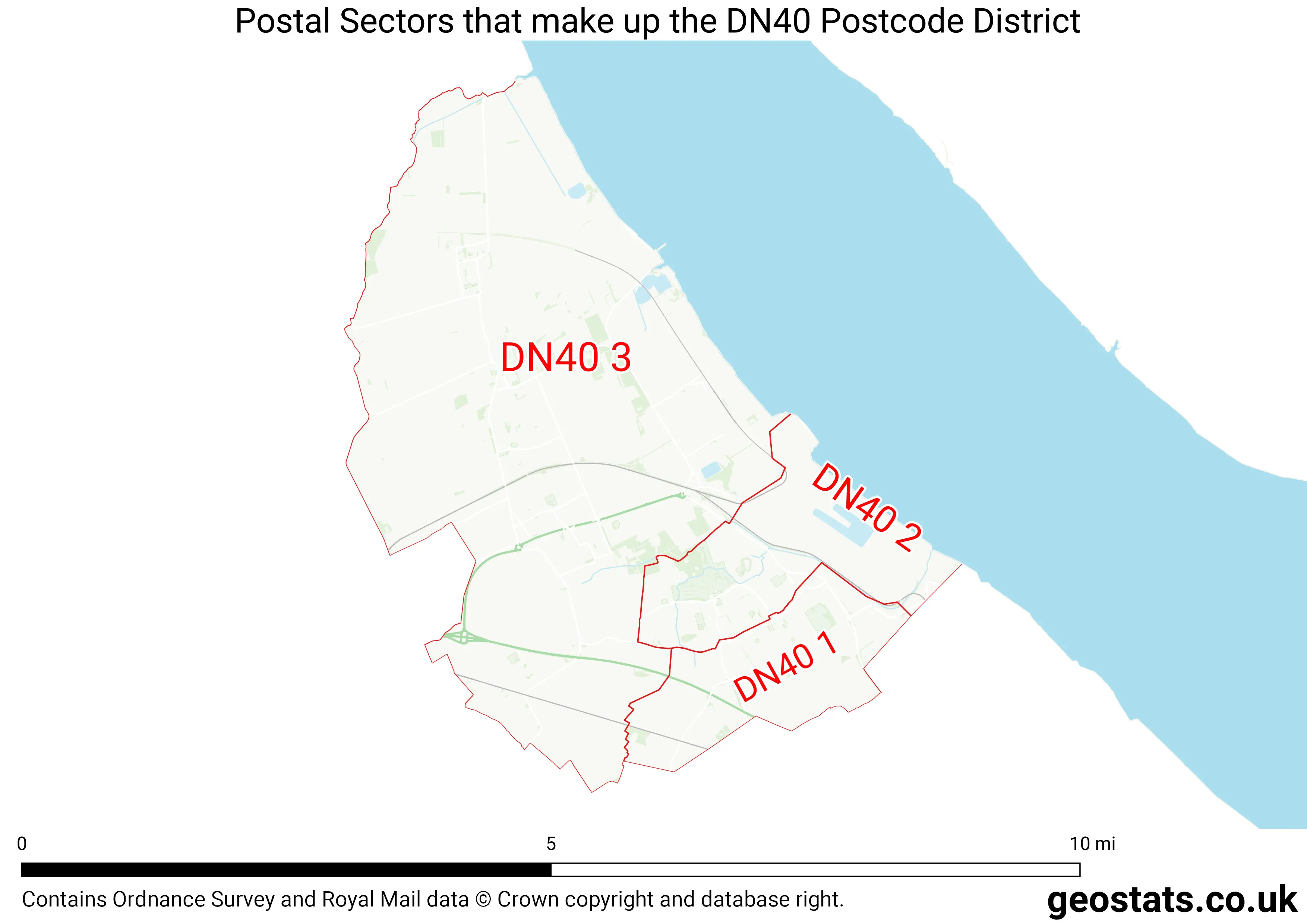 Map of the DN40  District