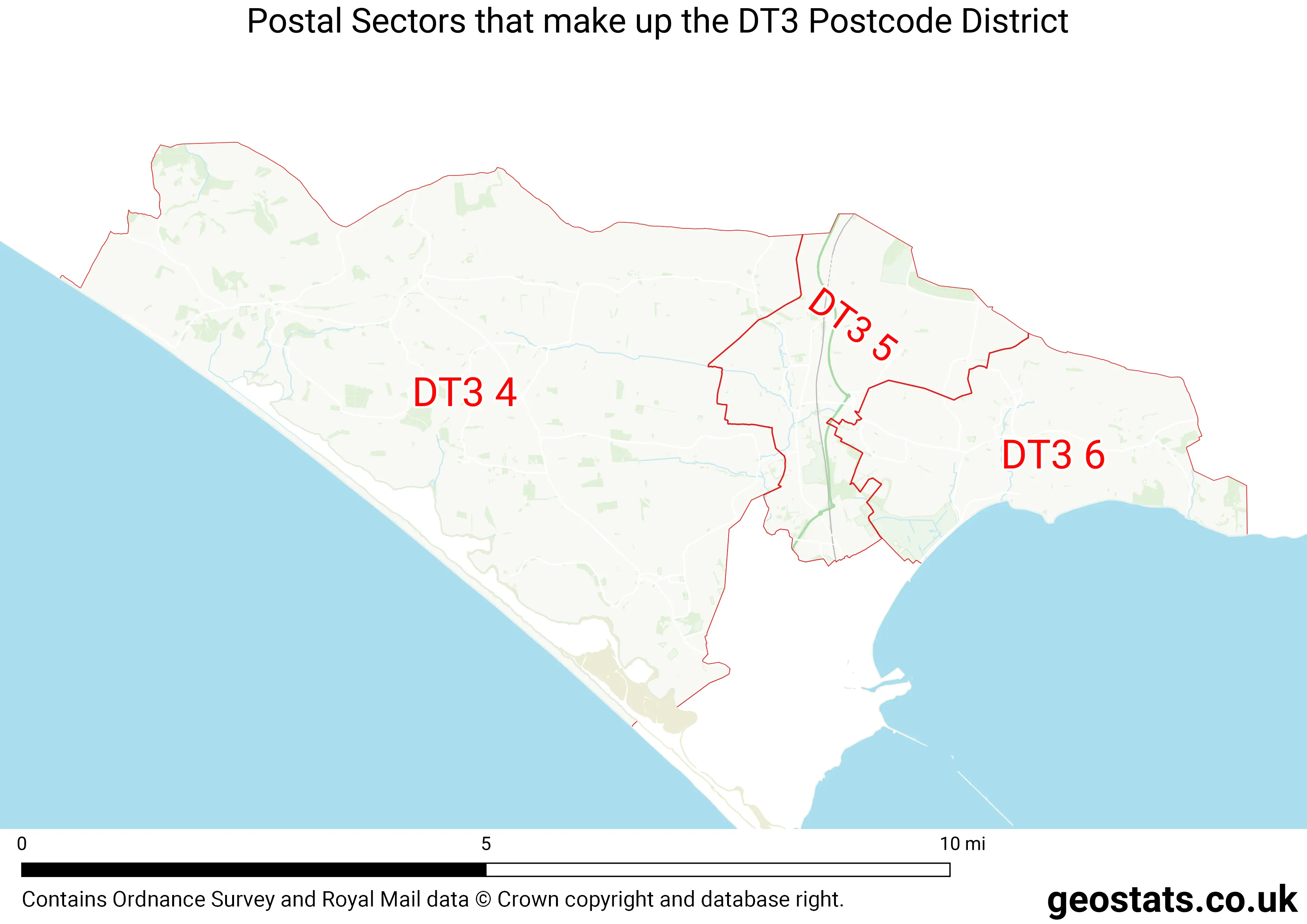 Map of the DT3  District