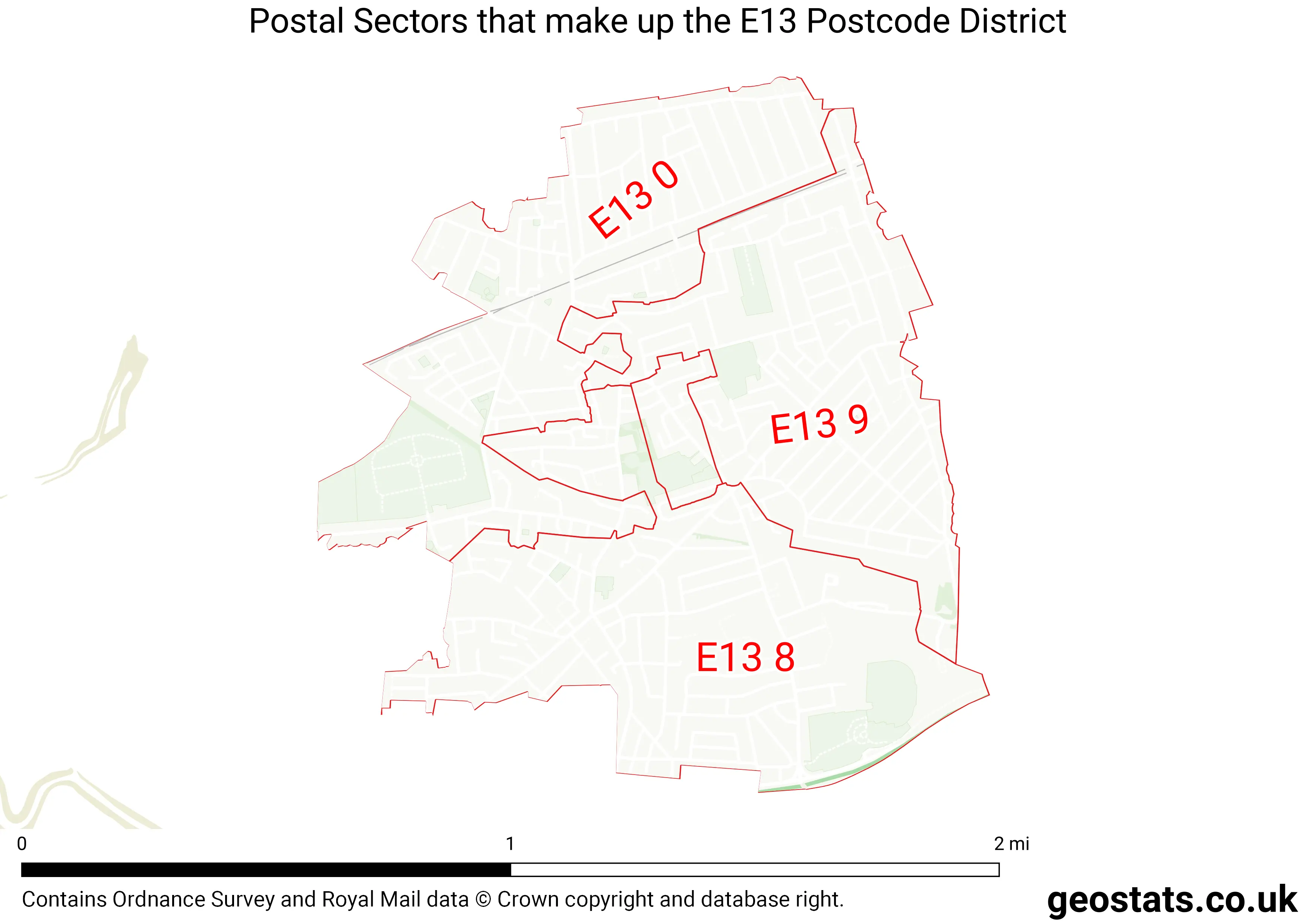 Map of the E13  District