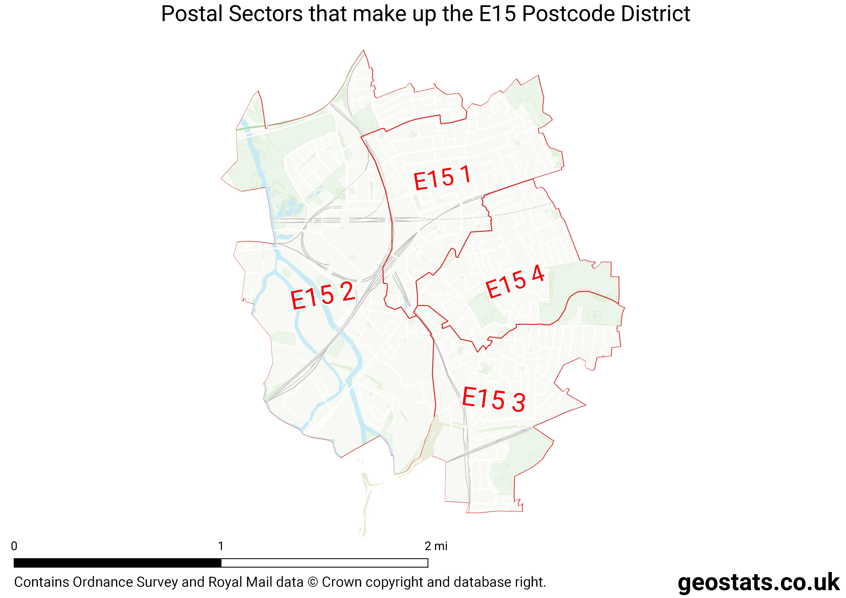 Map of the E15  District