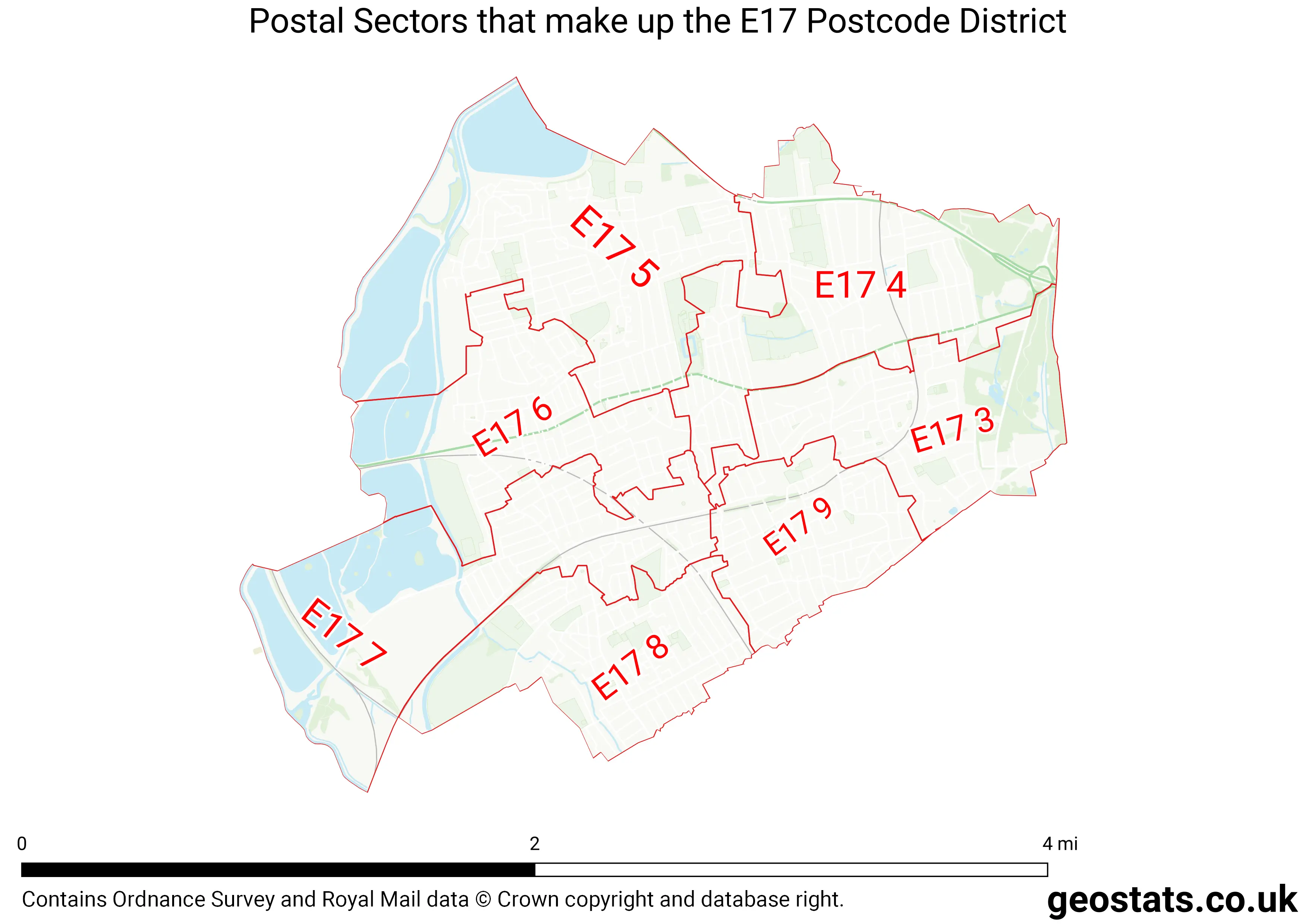 Map of the E17  District
