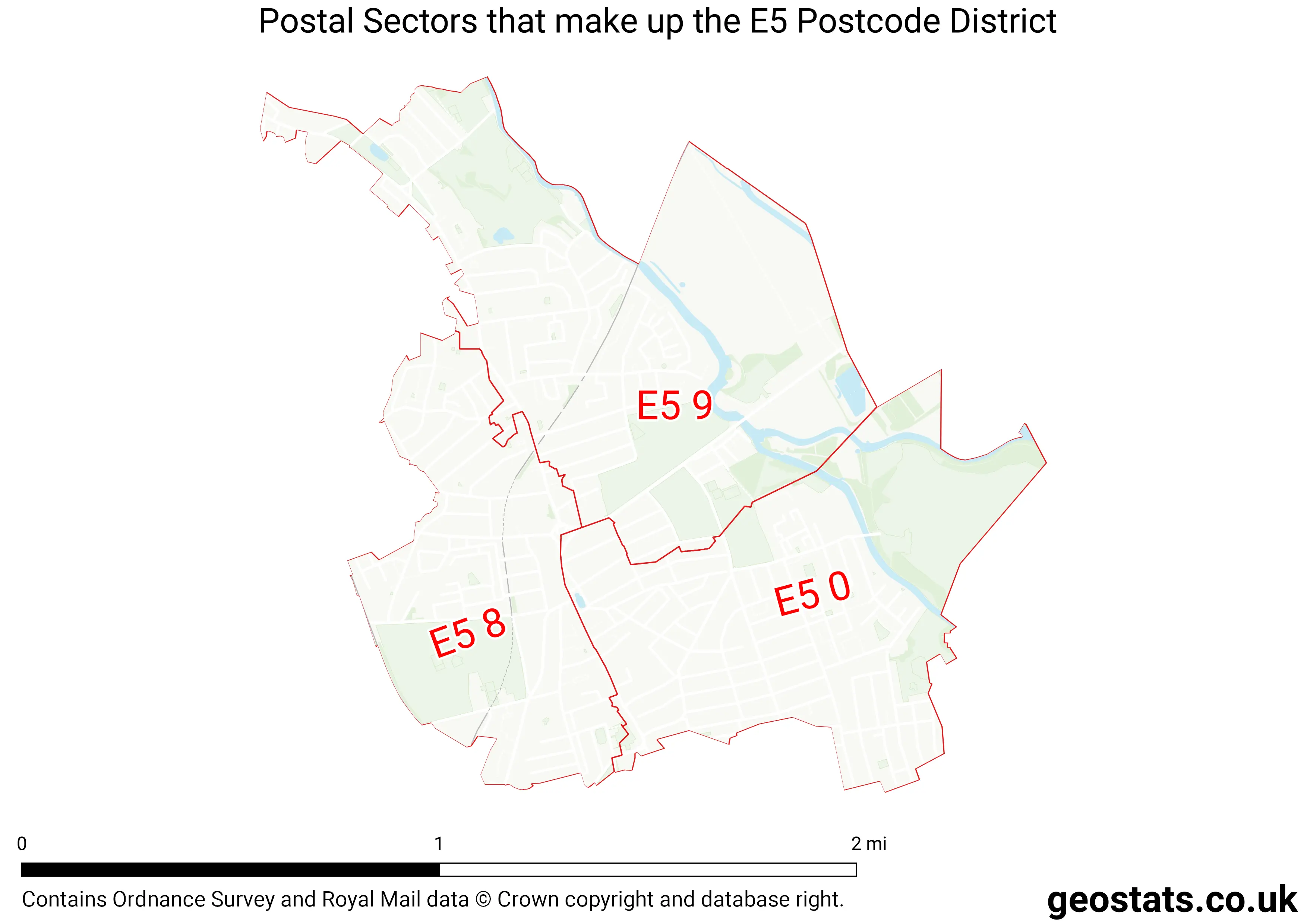Map of the E5  District