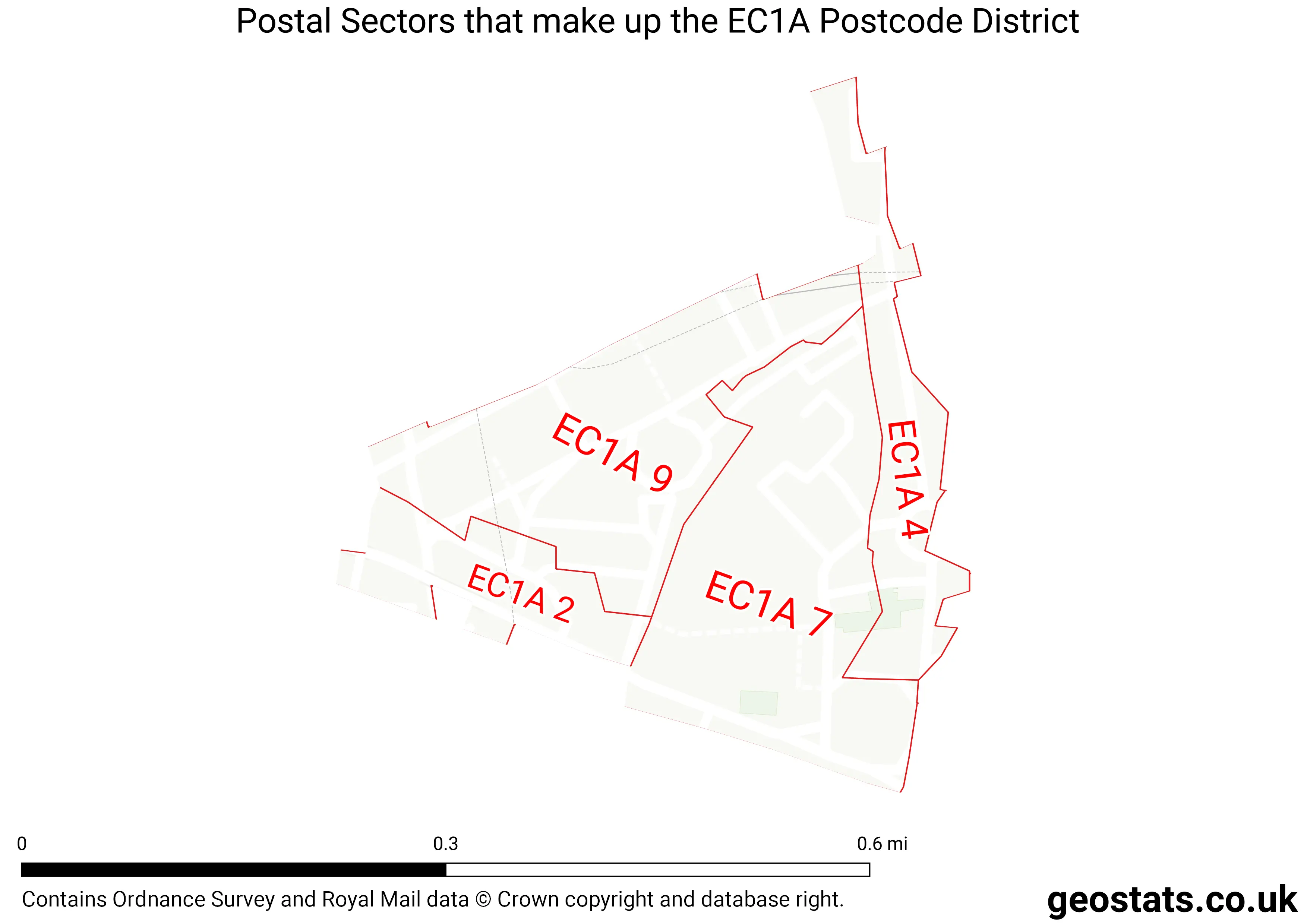 Map of the EC1A  District