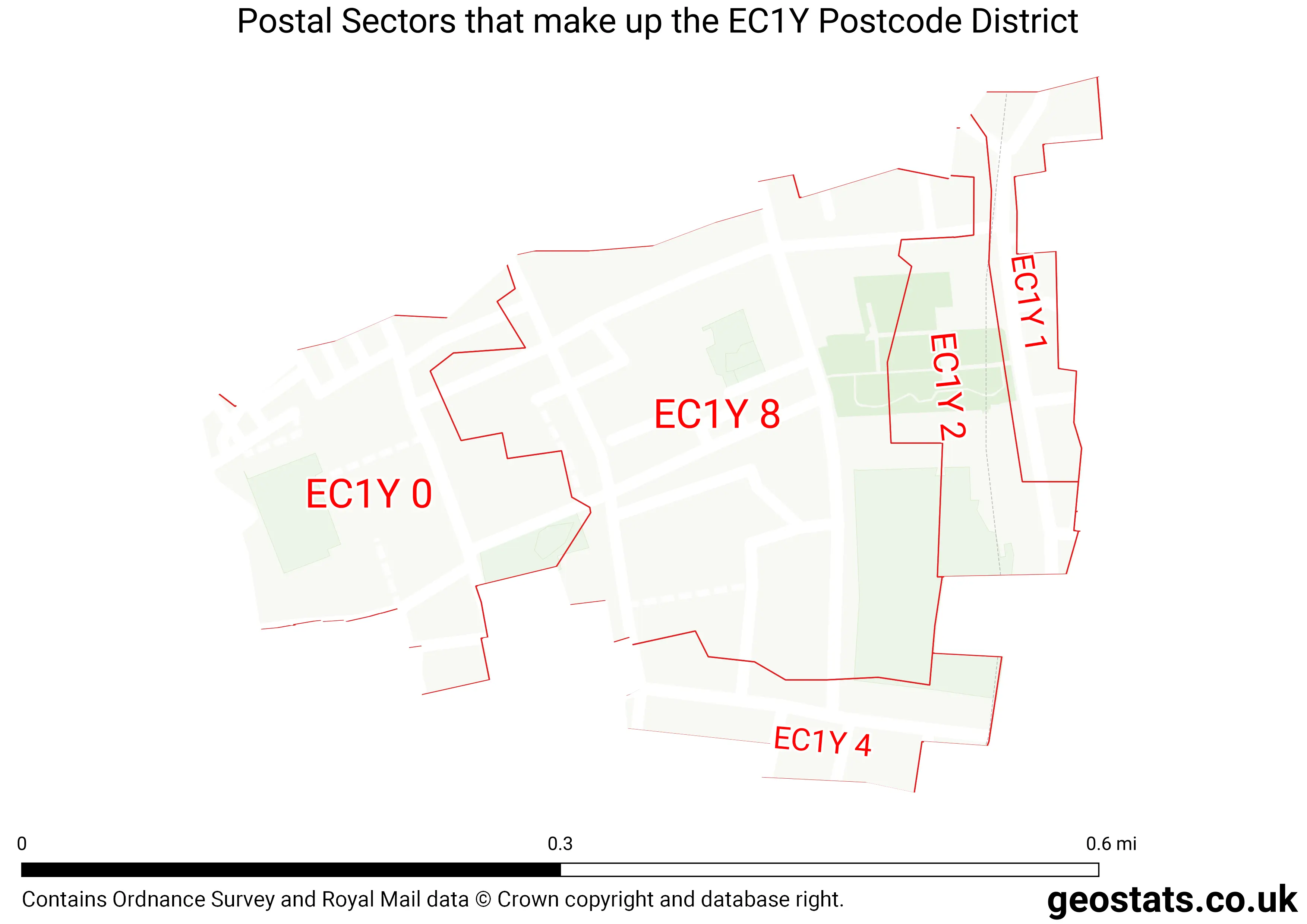 Map of the EC1Y  District