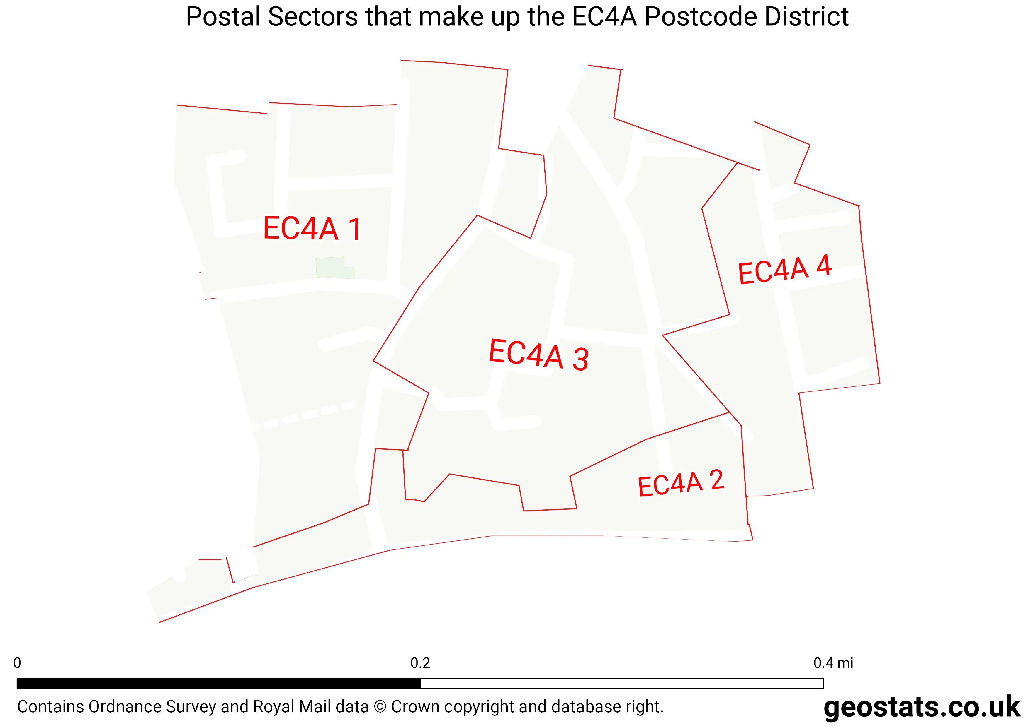 Map of the EC4A  District