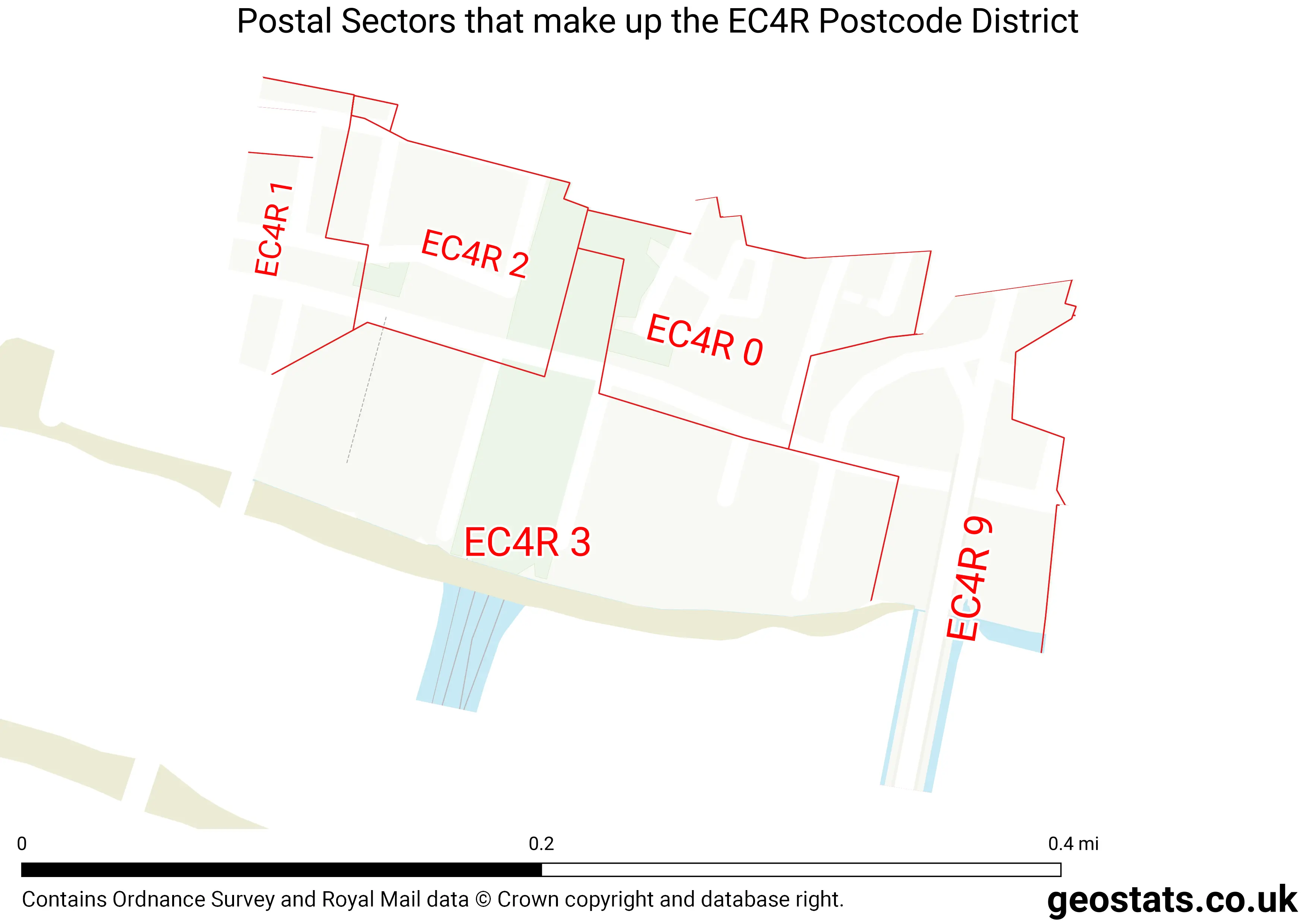 Map of the EC4R  District