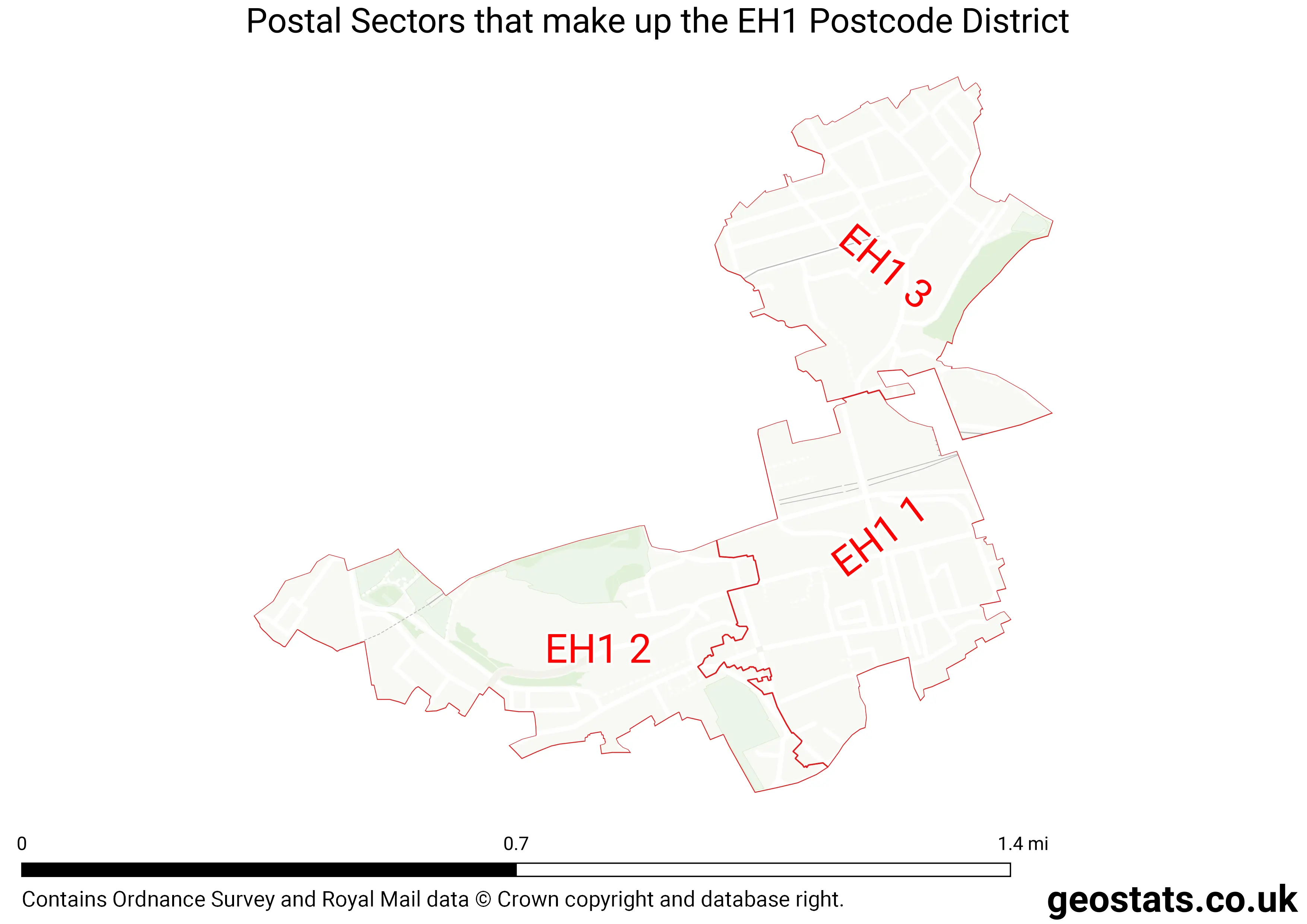 Map of the EH1  District