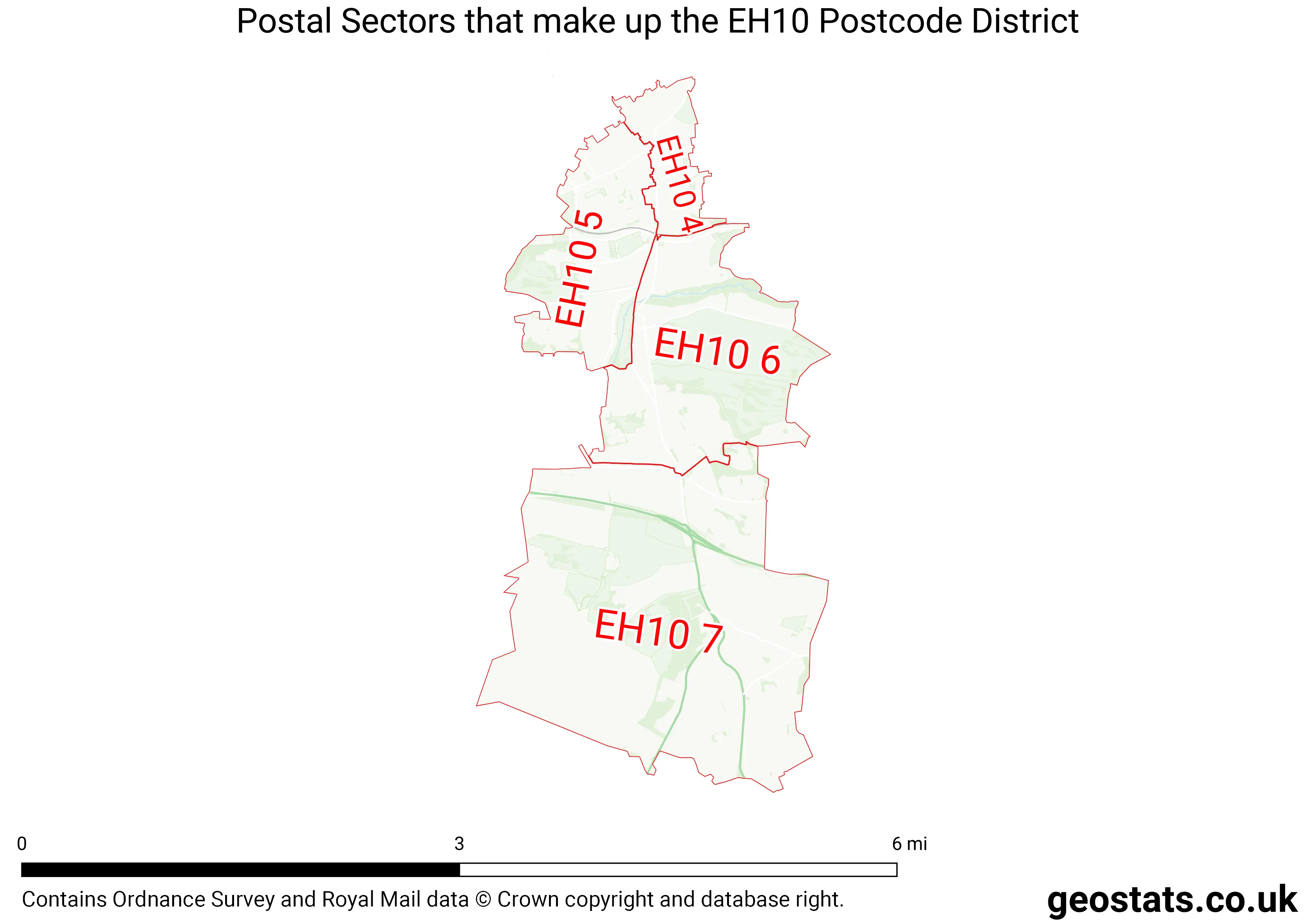 Map of the EH10  District
