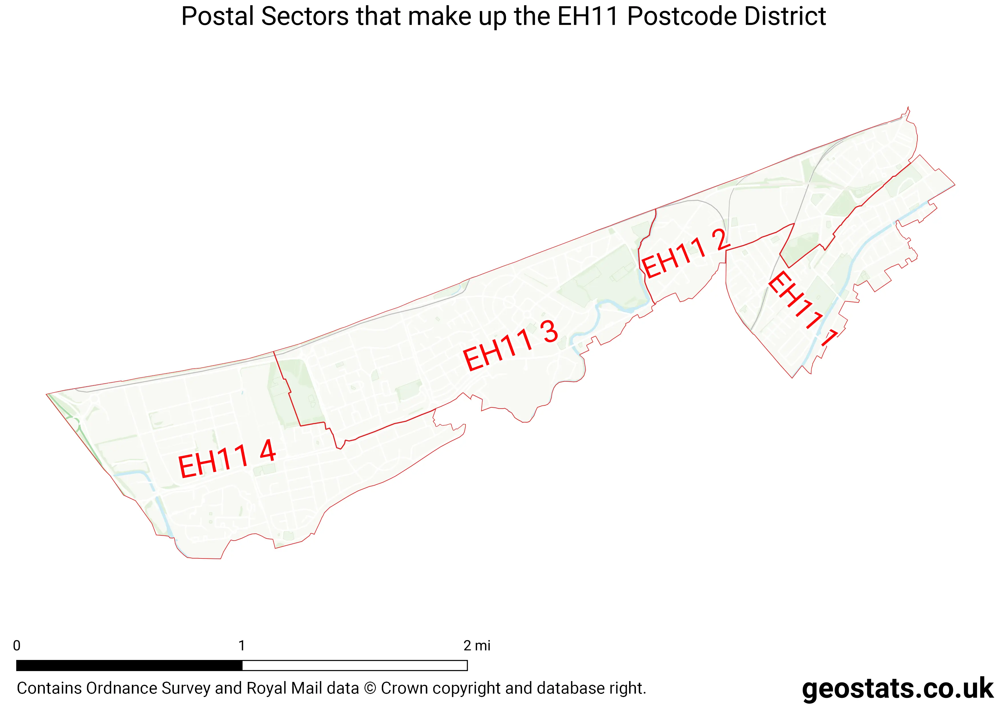 Map of the EH11  District