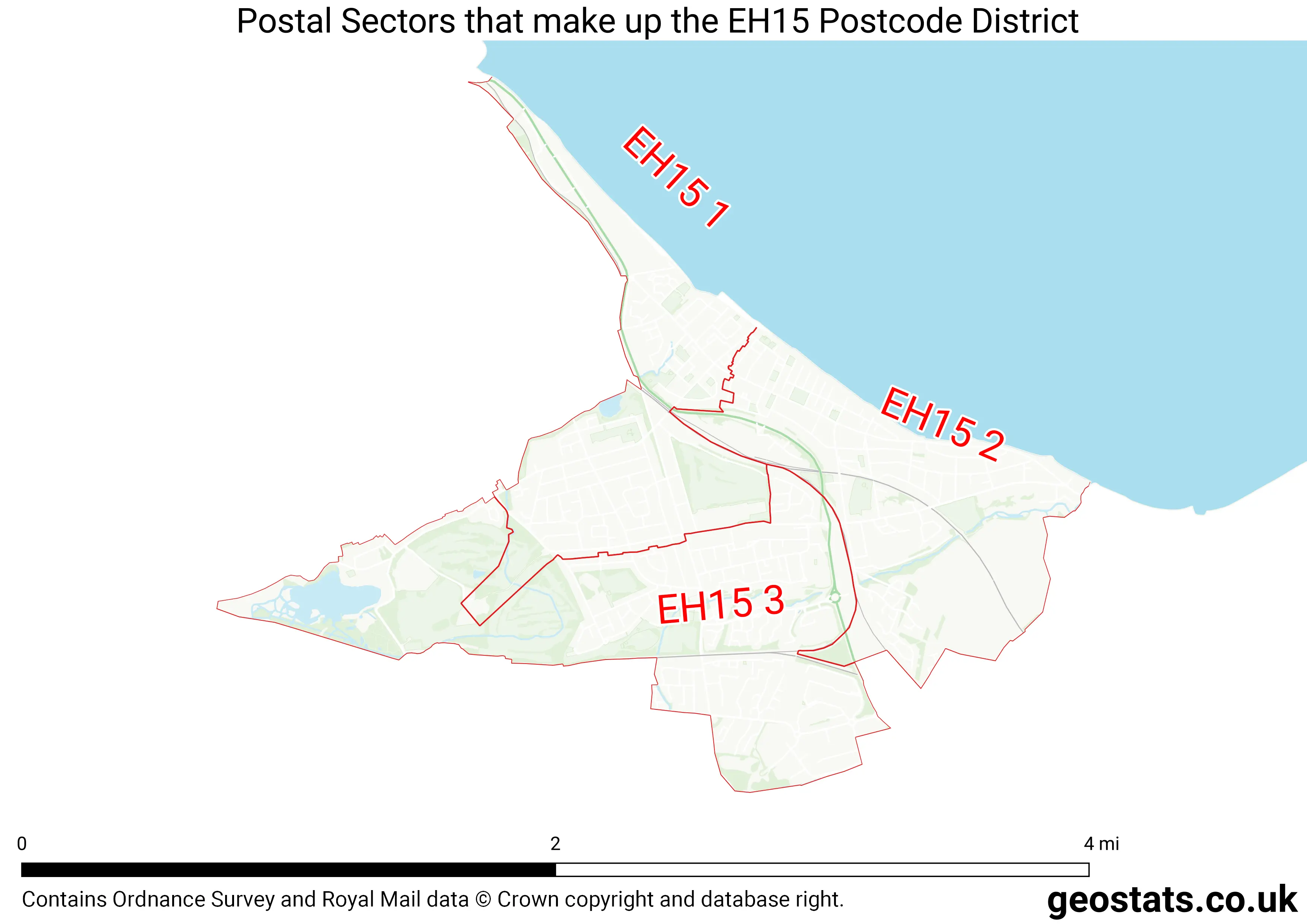 Map of the EH15  District
