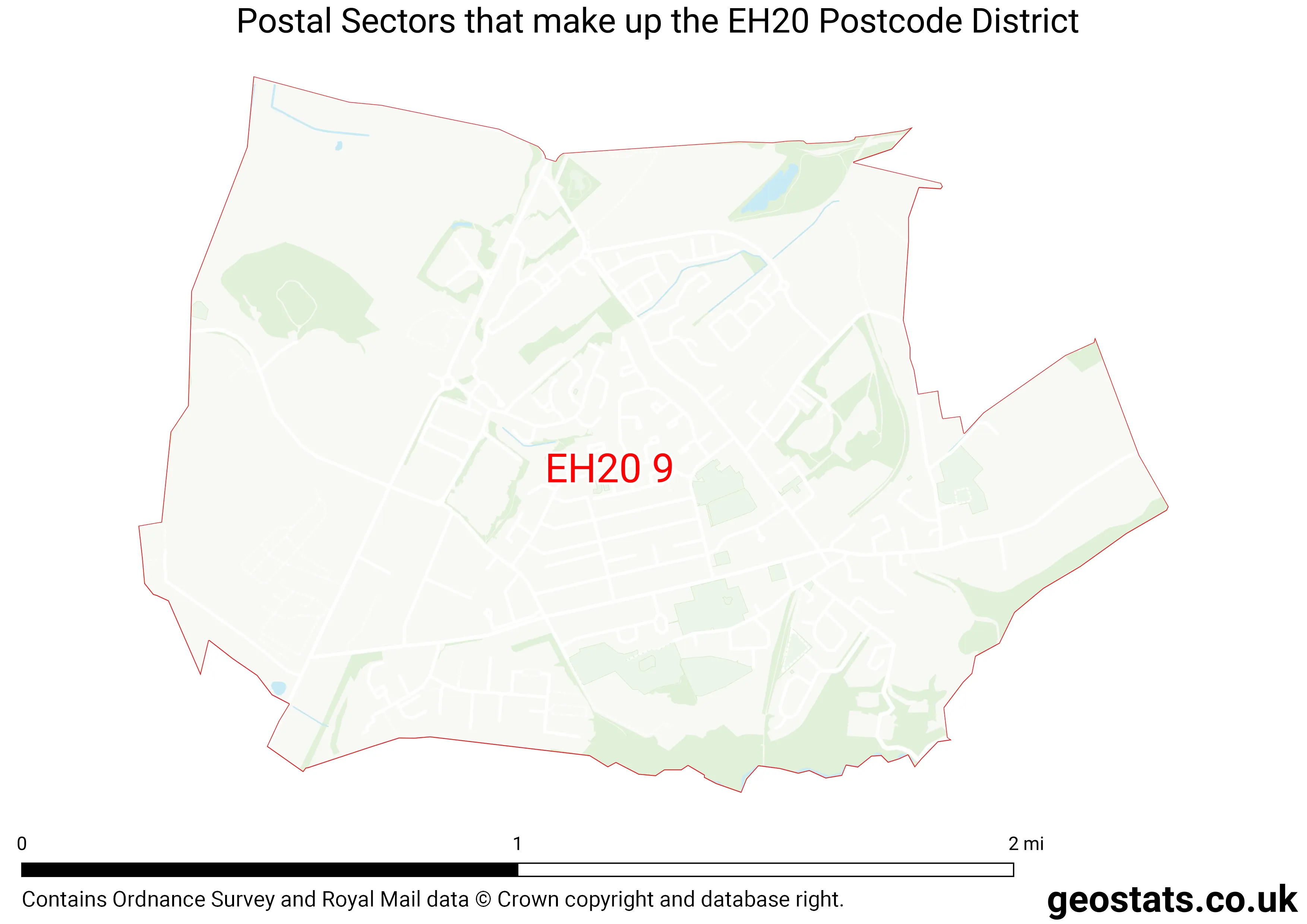 Map of the EH20  District