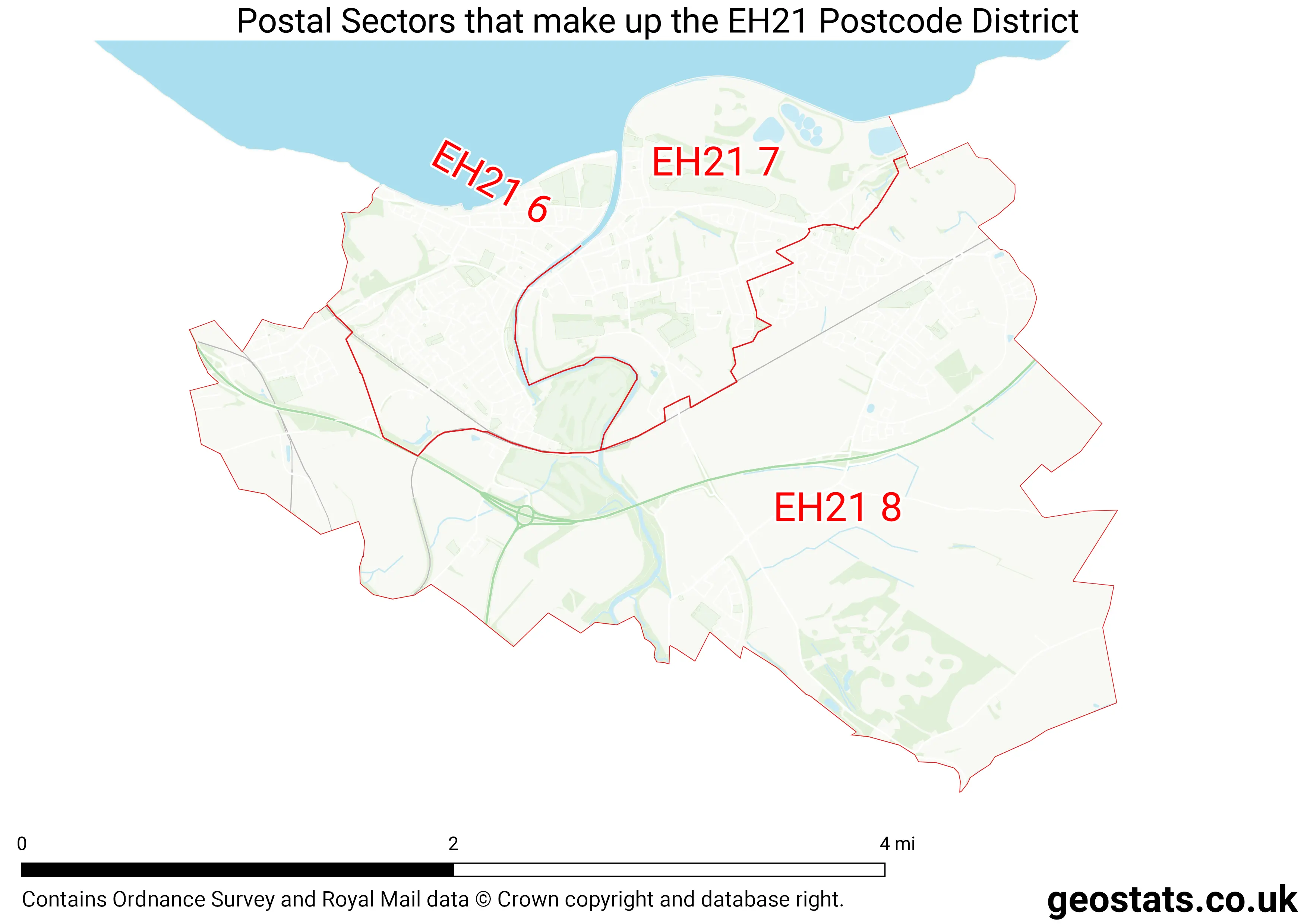 Map of the EH21  District