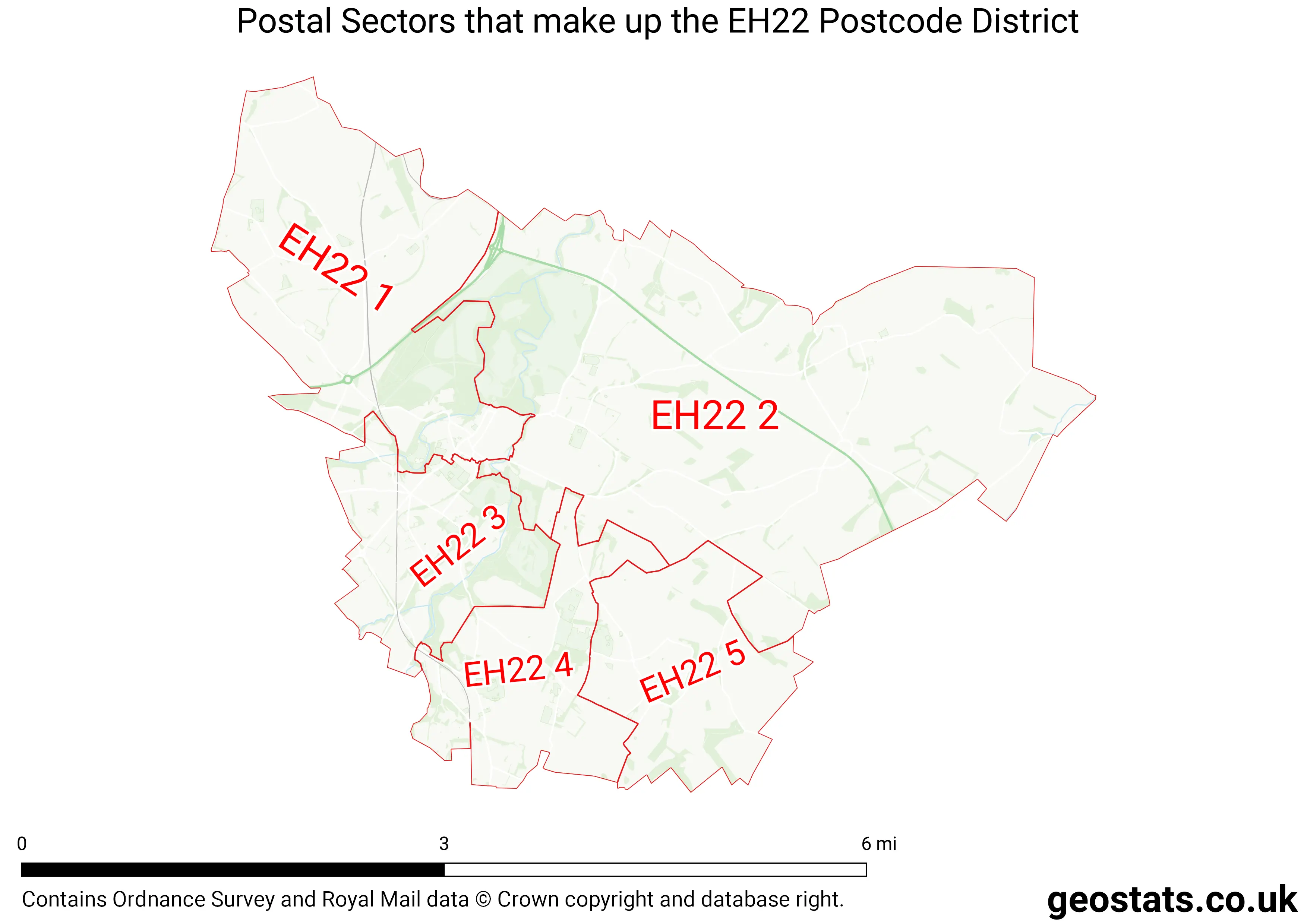 Map of the EH22  District