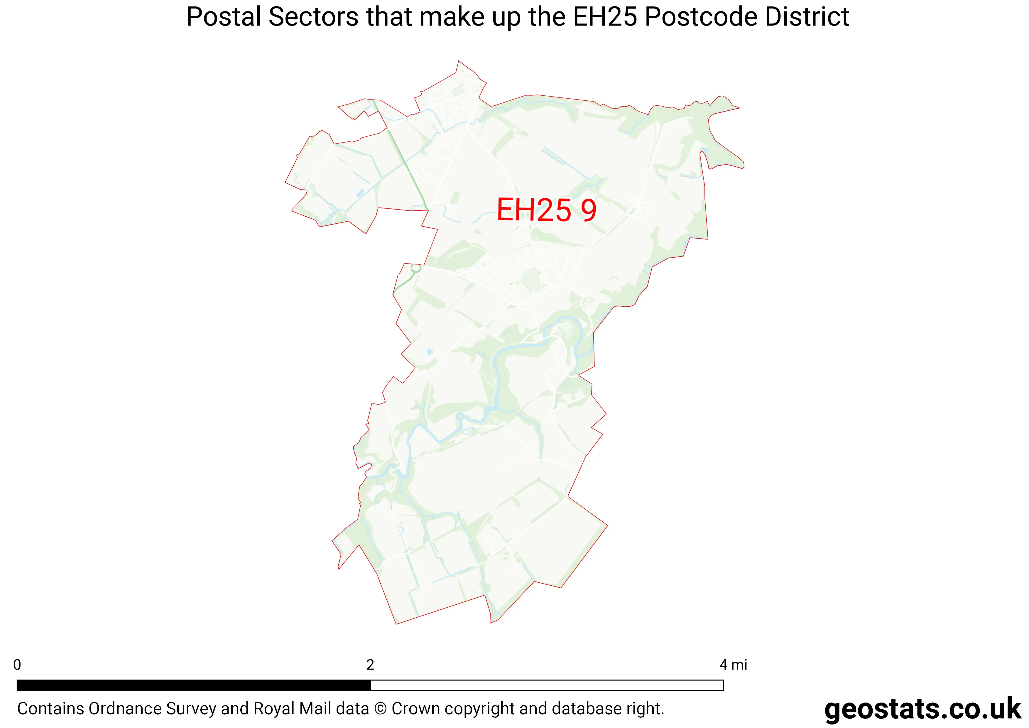 Map of the EH25  District