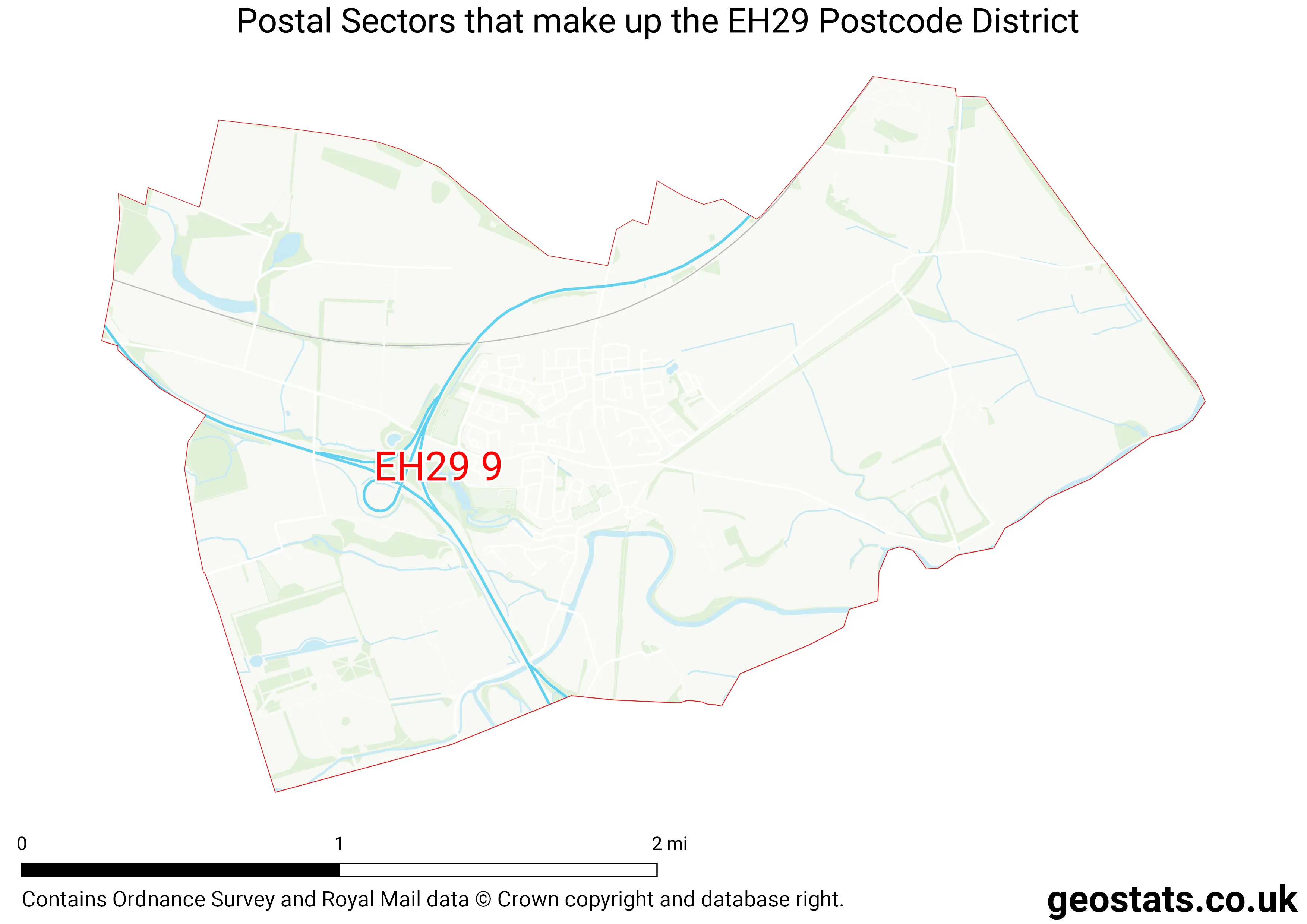 Map of the EH29  District