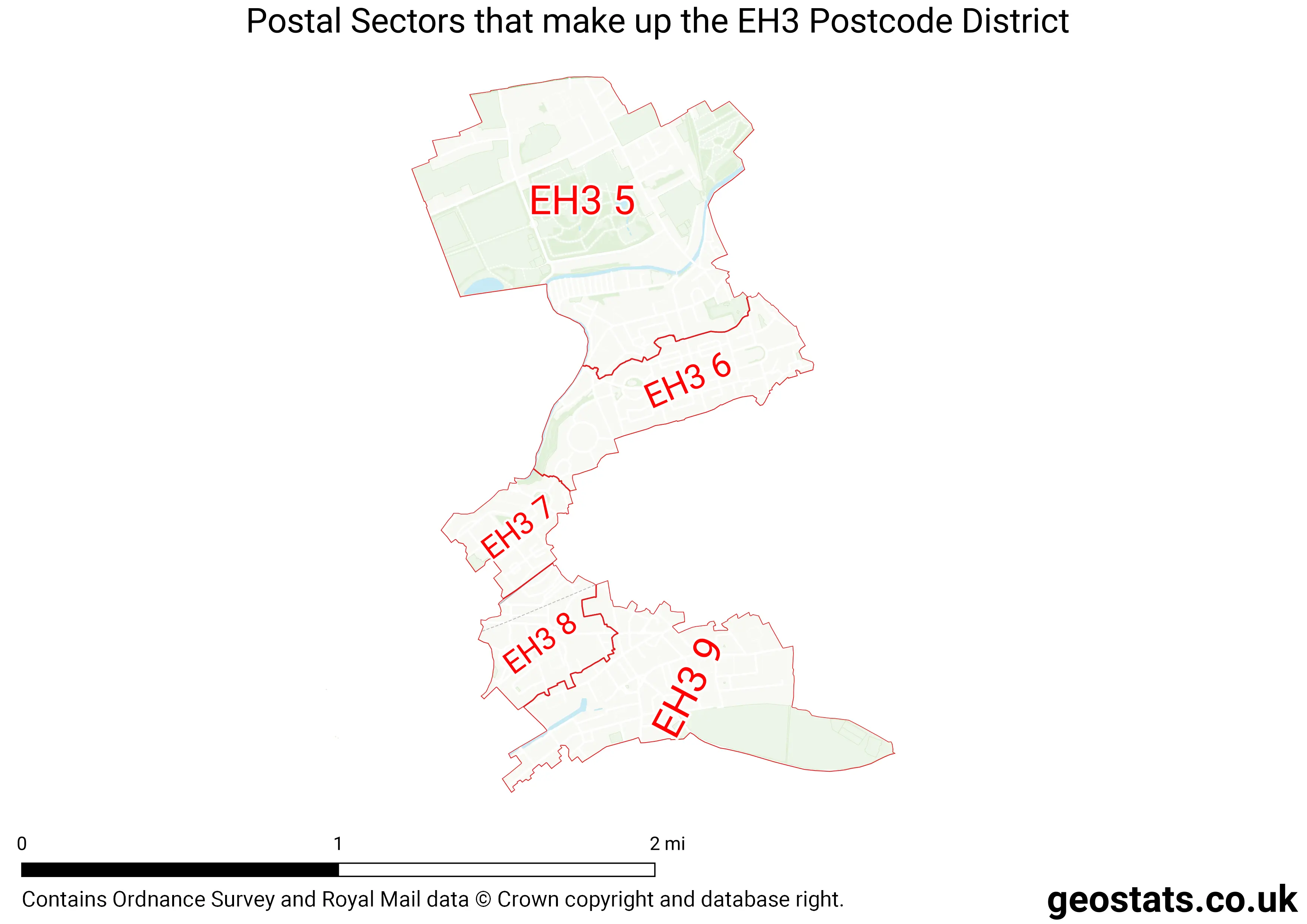 Map of the EH3 District
