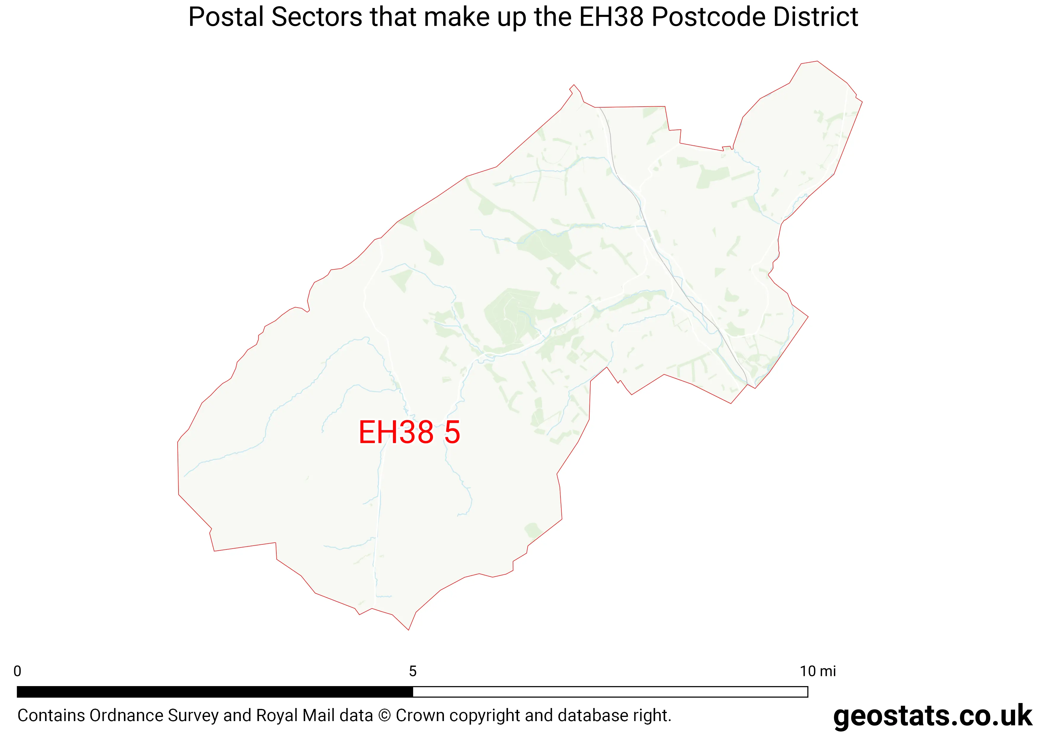 Map of the EH38  District