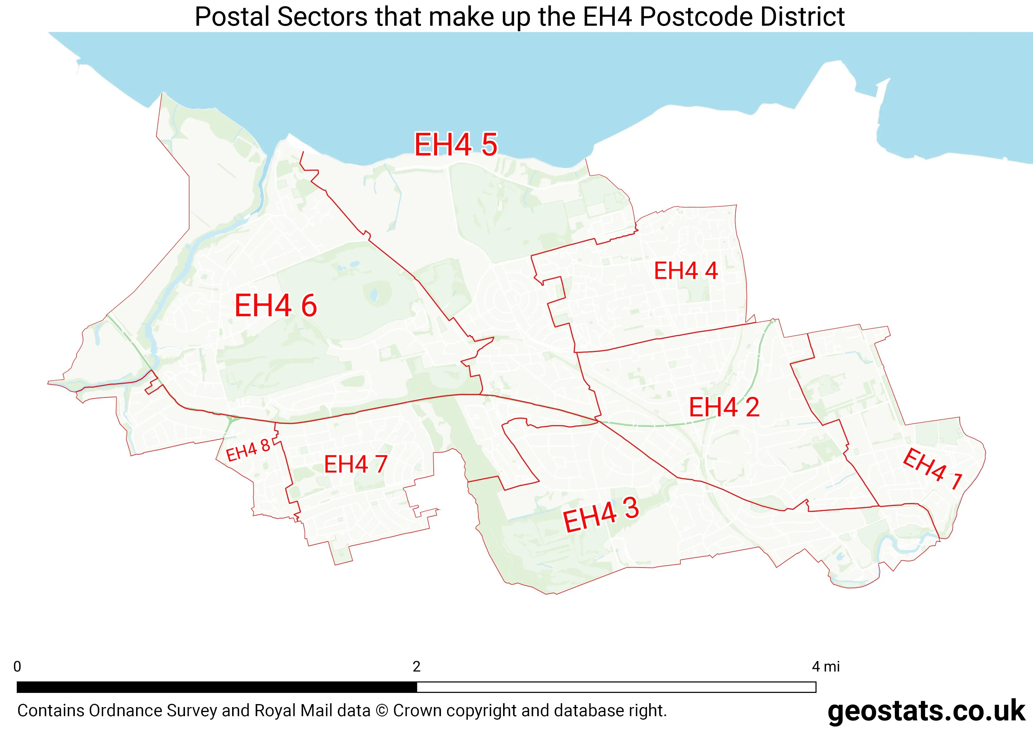 Map of the EH4  District
