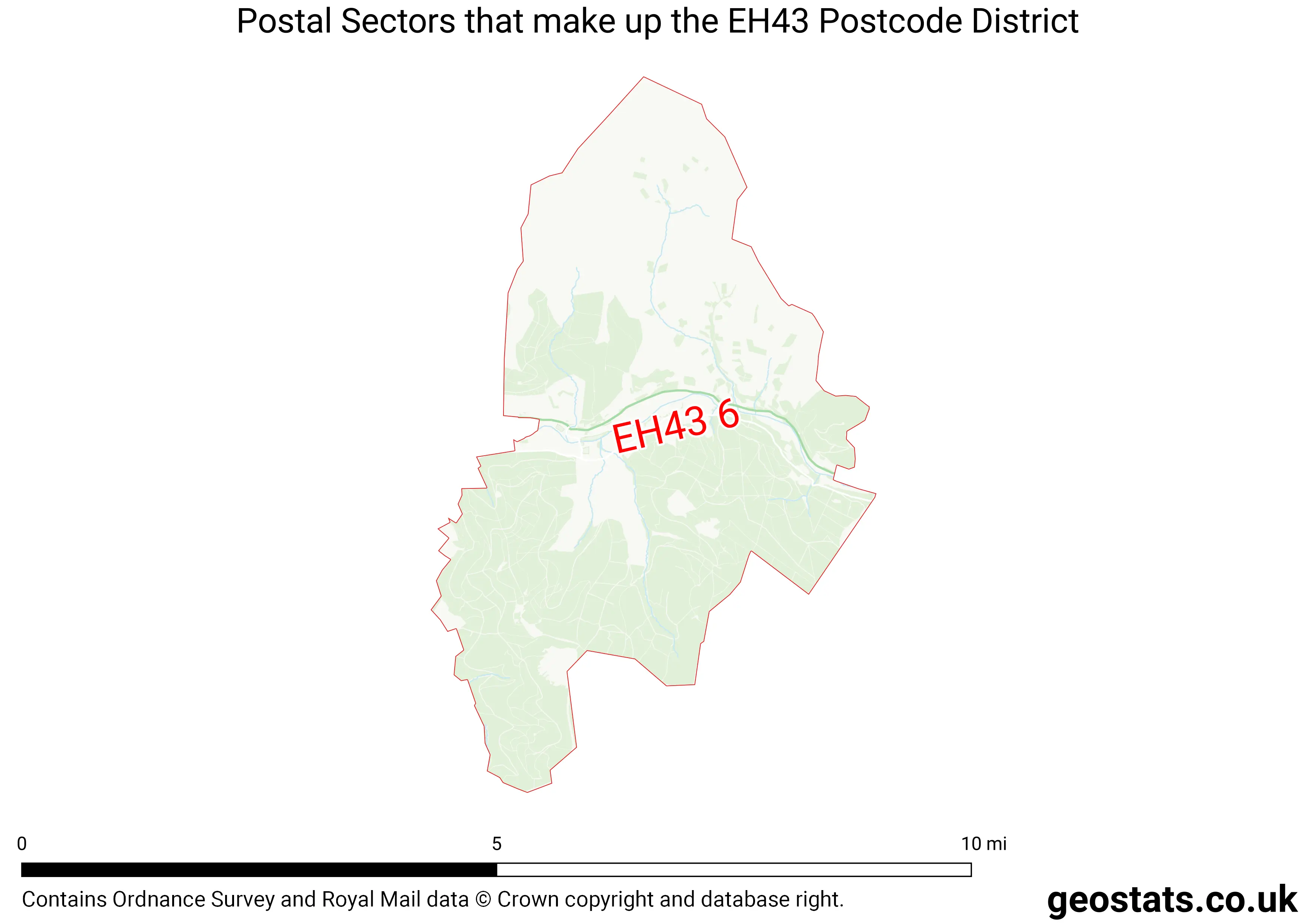 Map of the EH43  District