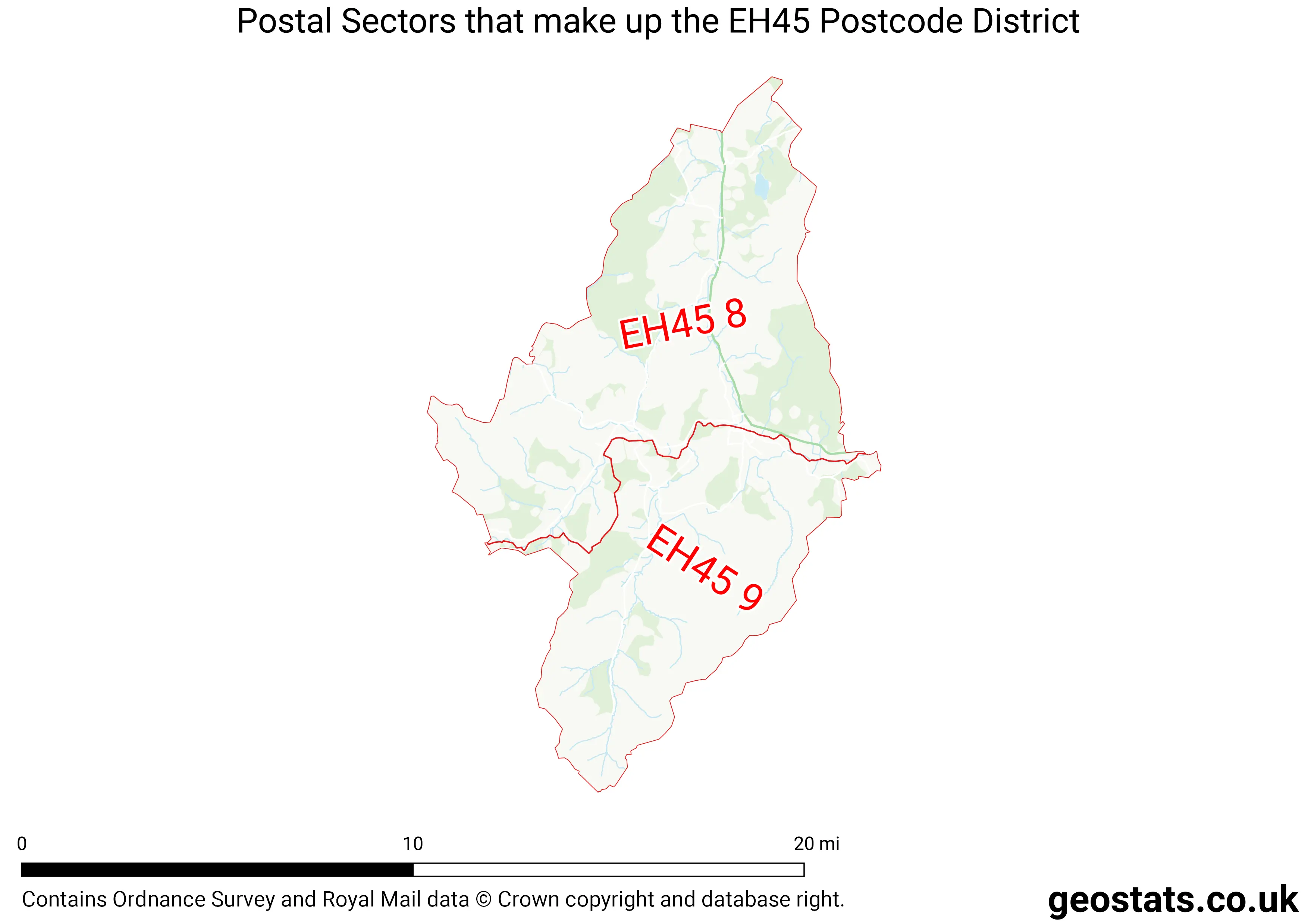 Map of the EH45  District