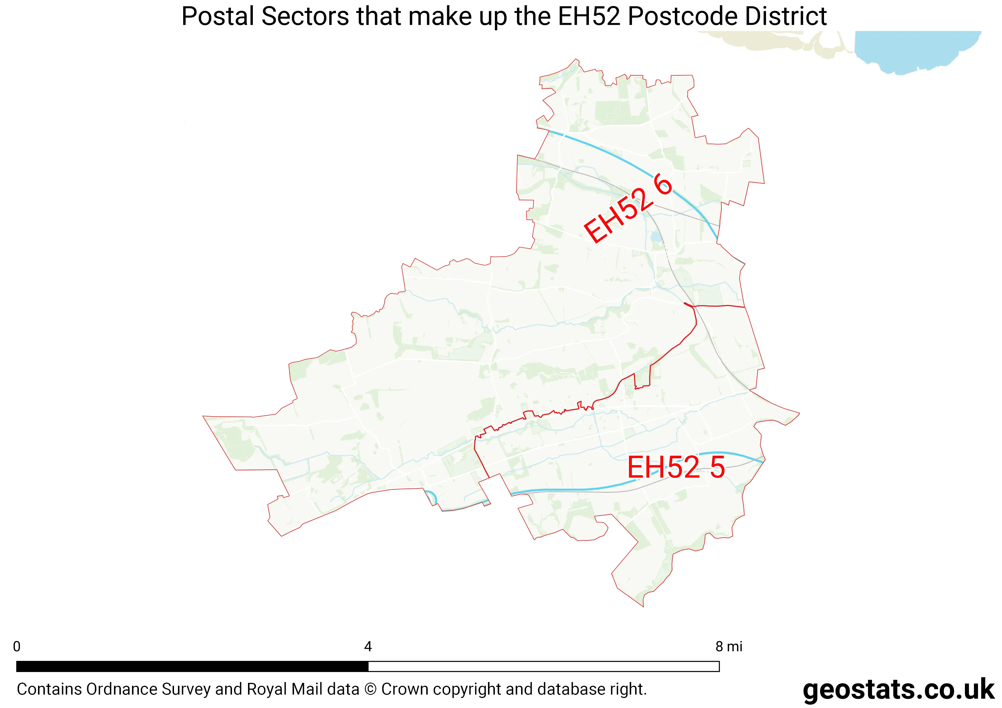 Map of the EH52  District