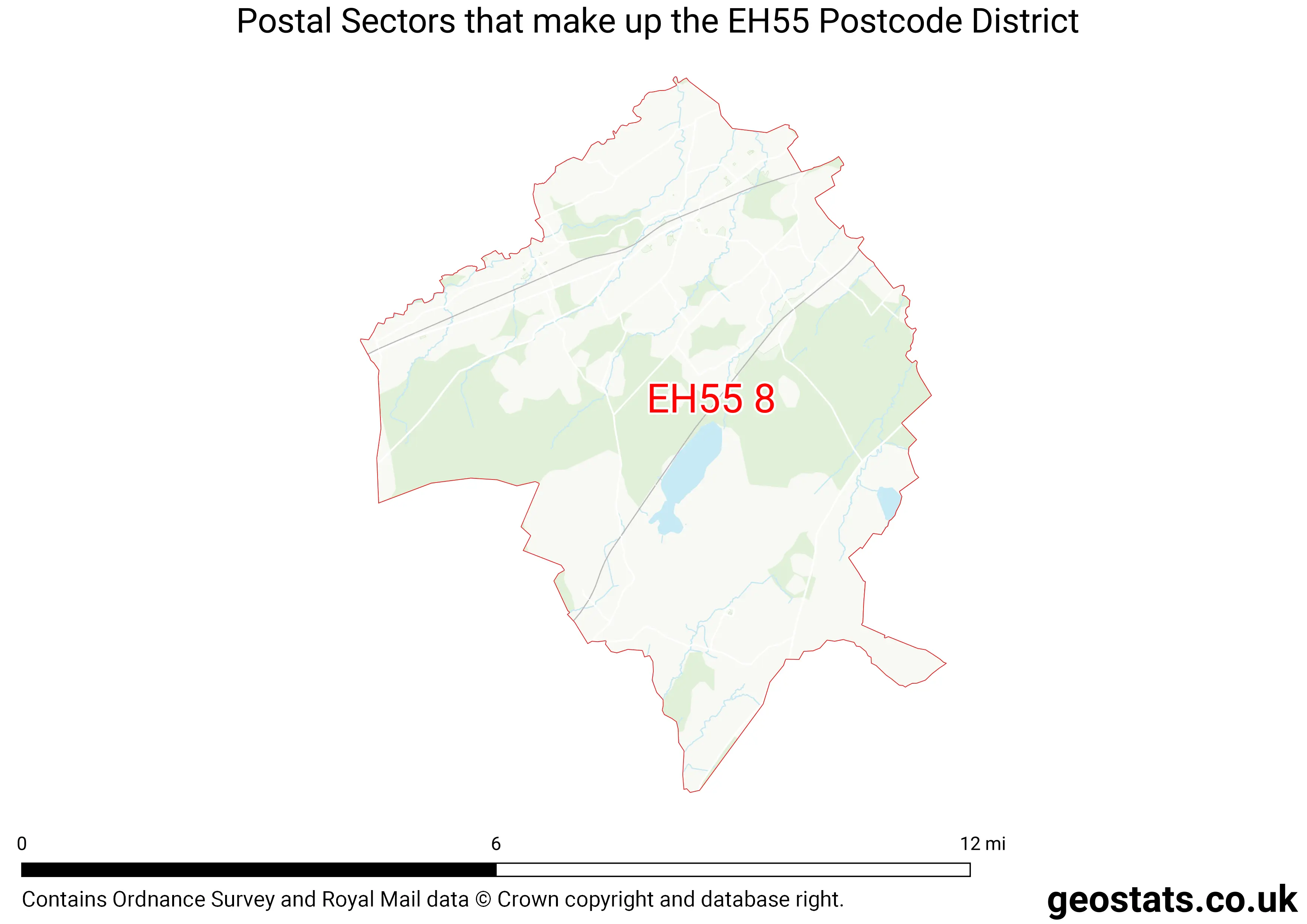 Map of the EH55  District