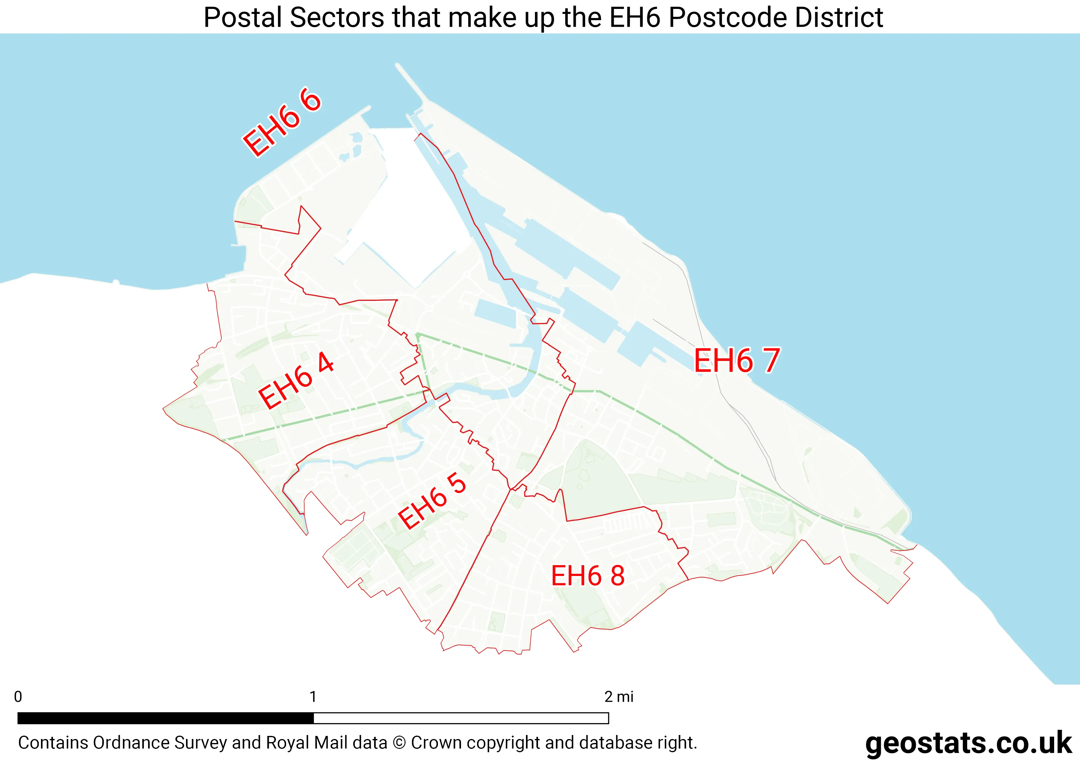 Map of the EH6  District