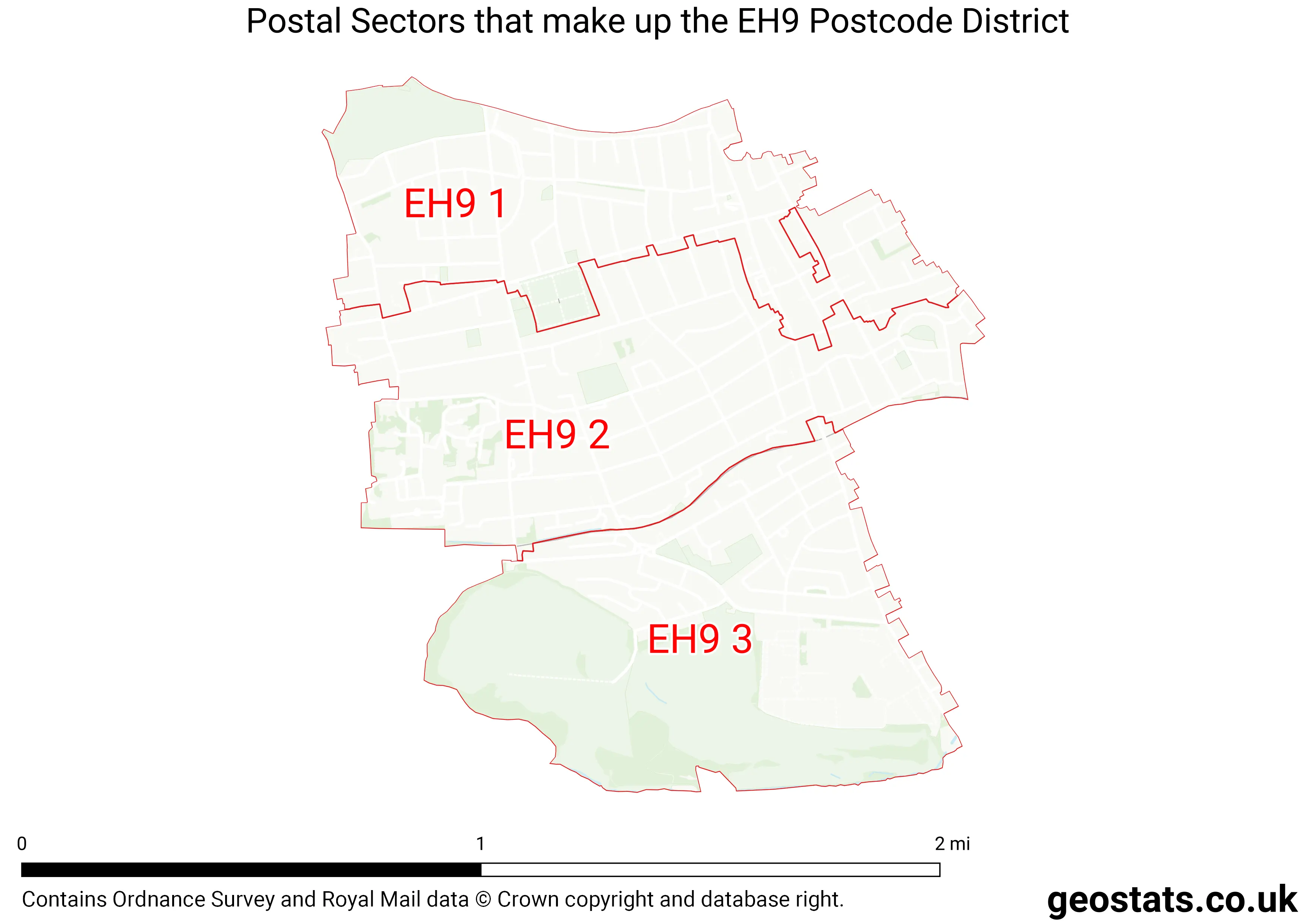 Map of the EH9  District