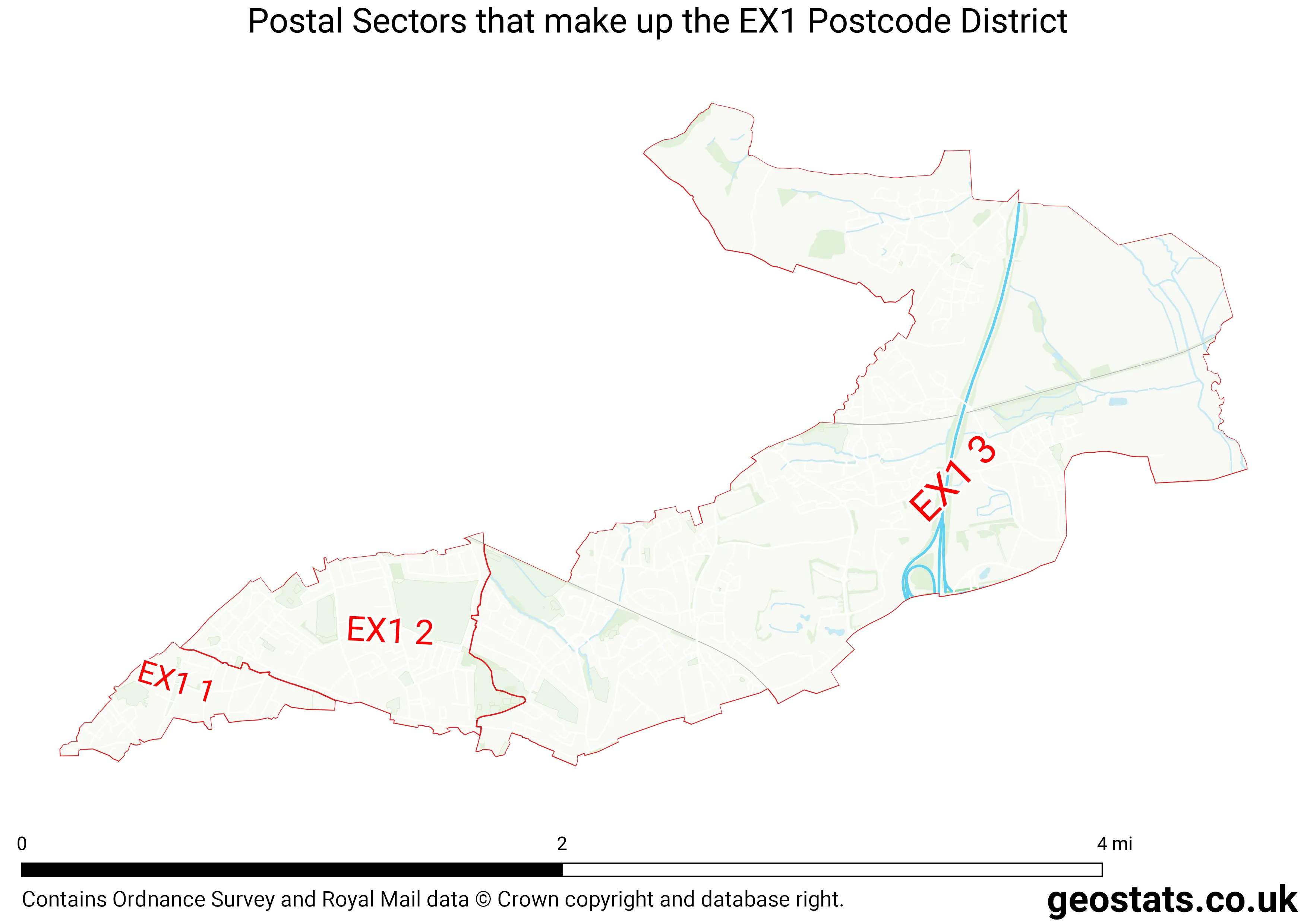 Map of the EX1  District
