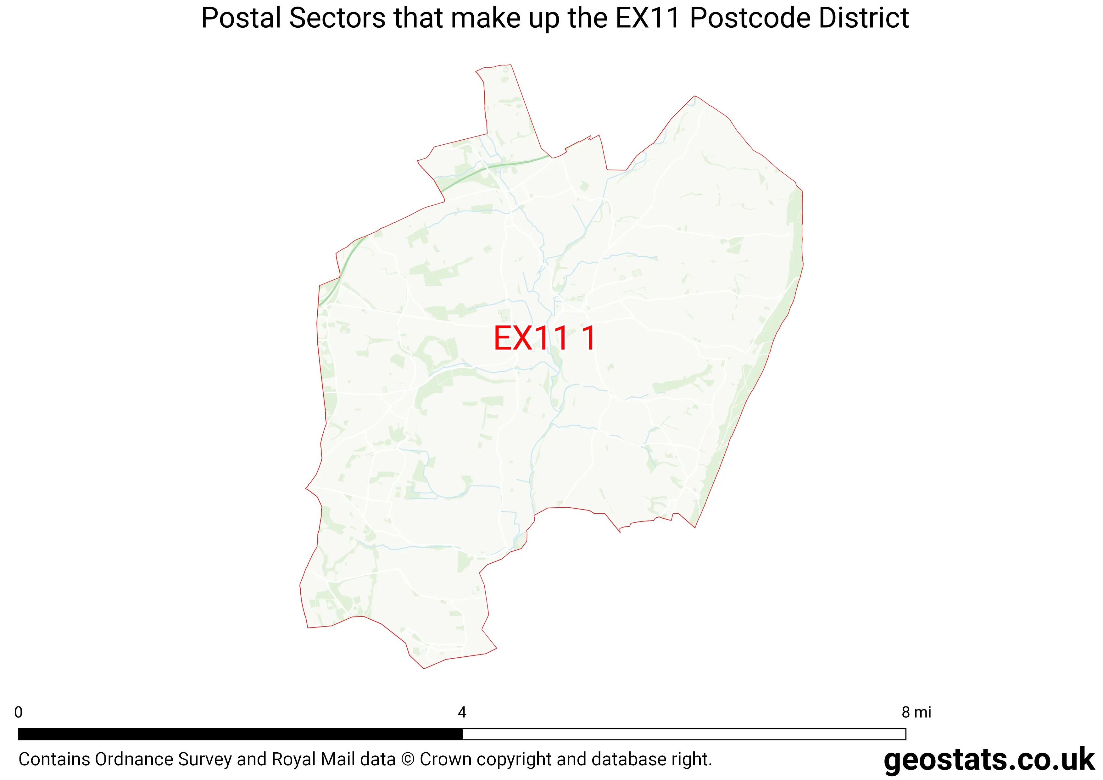 Map of the EX11  District