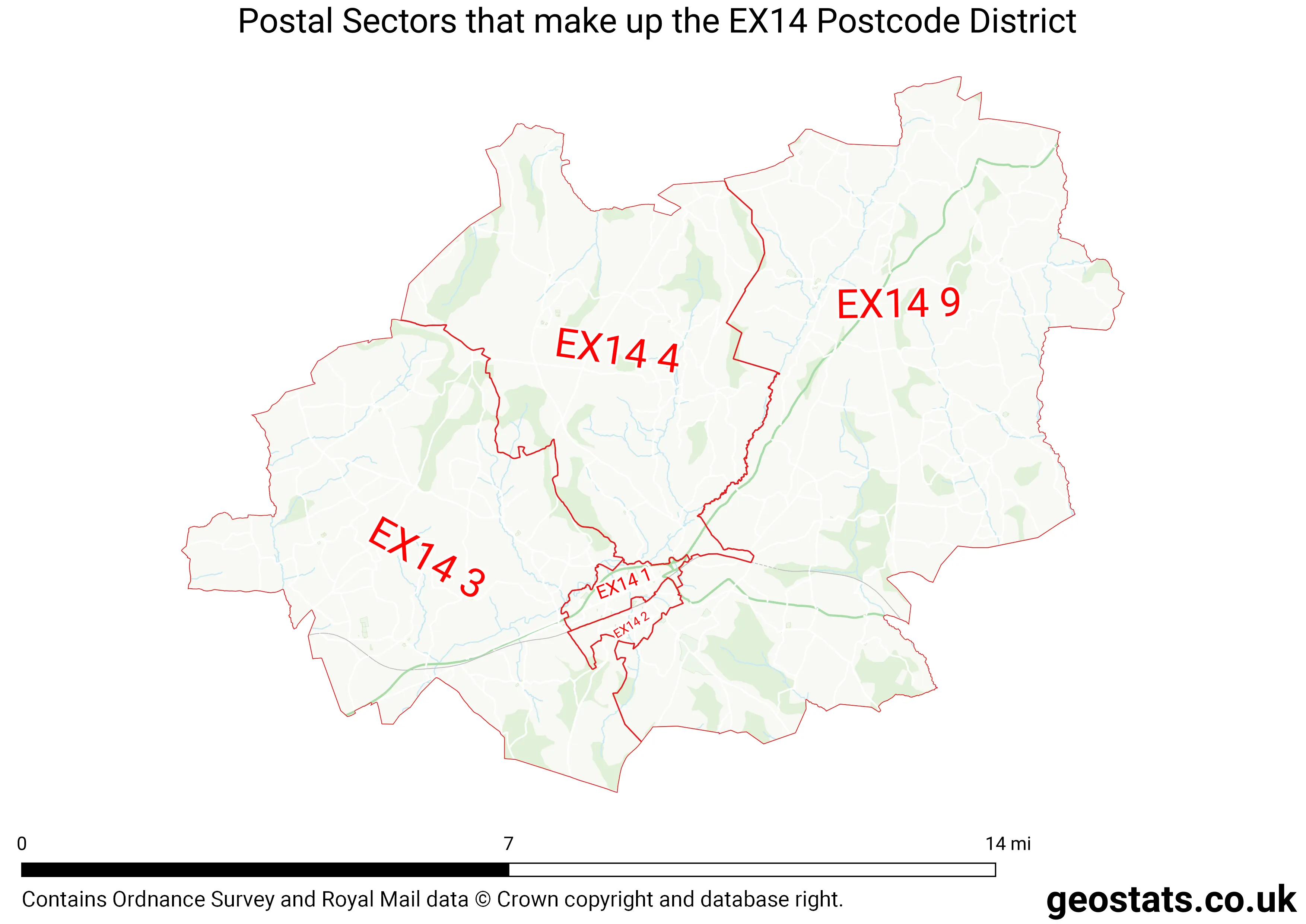 Map of the EX14  District
