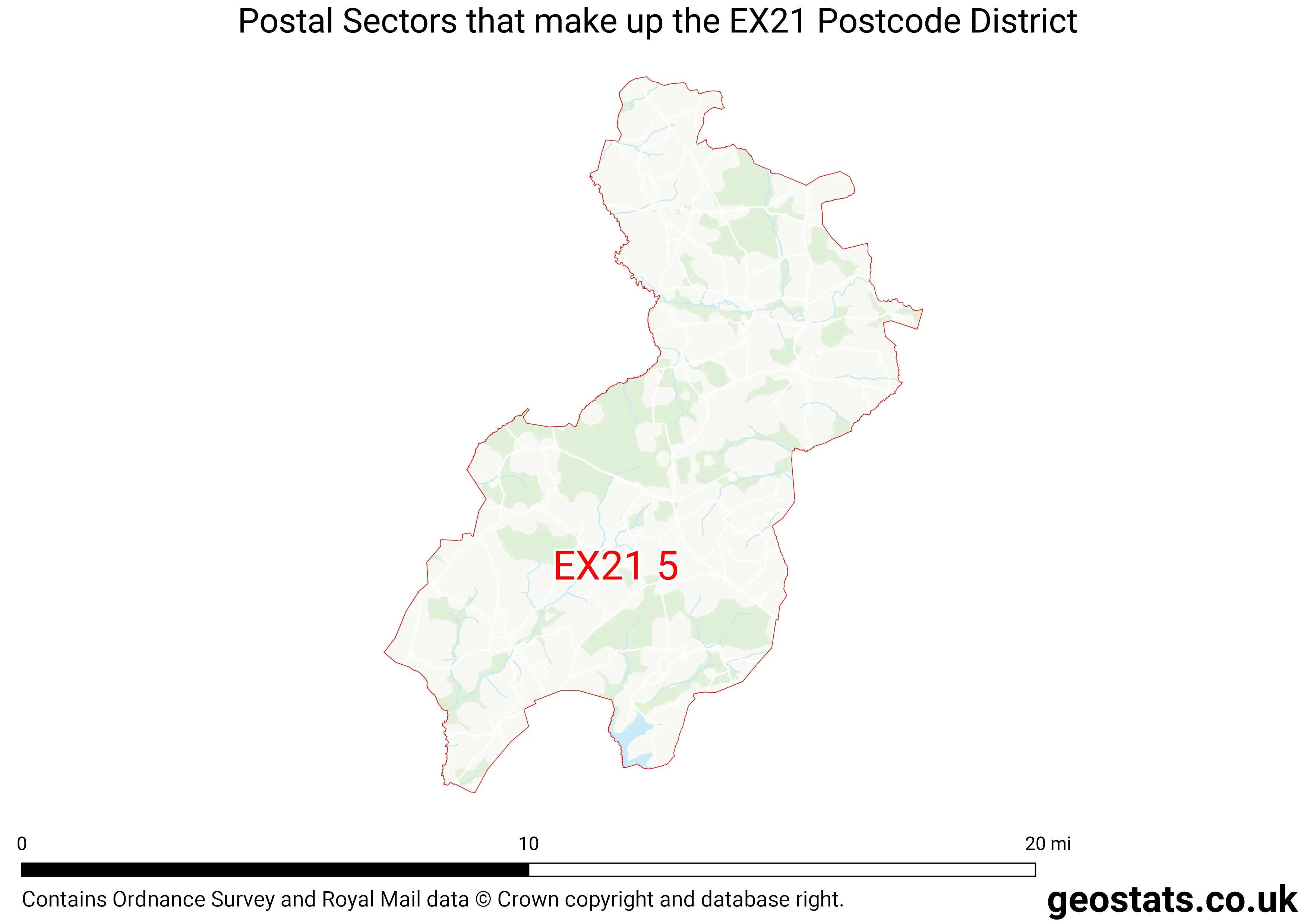 Map of the EX21  District