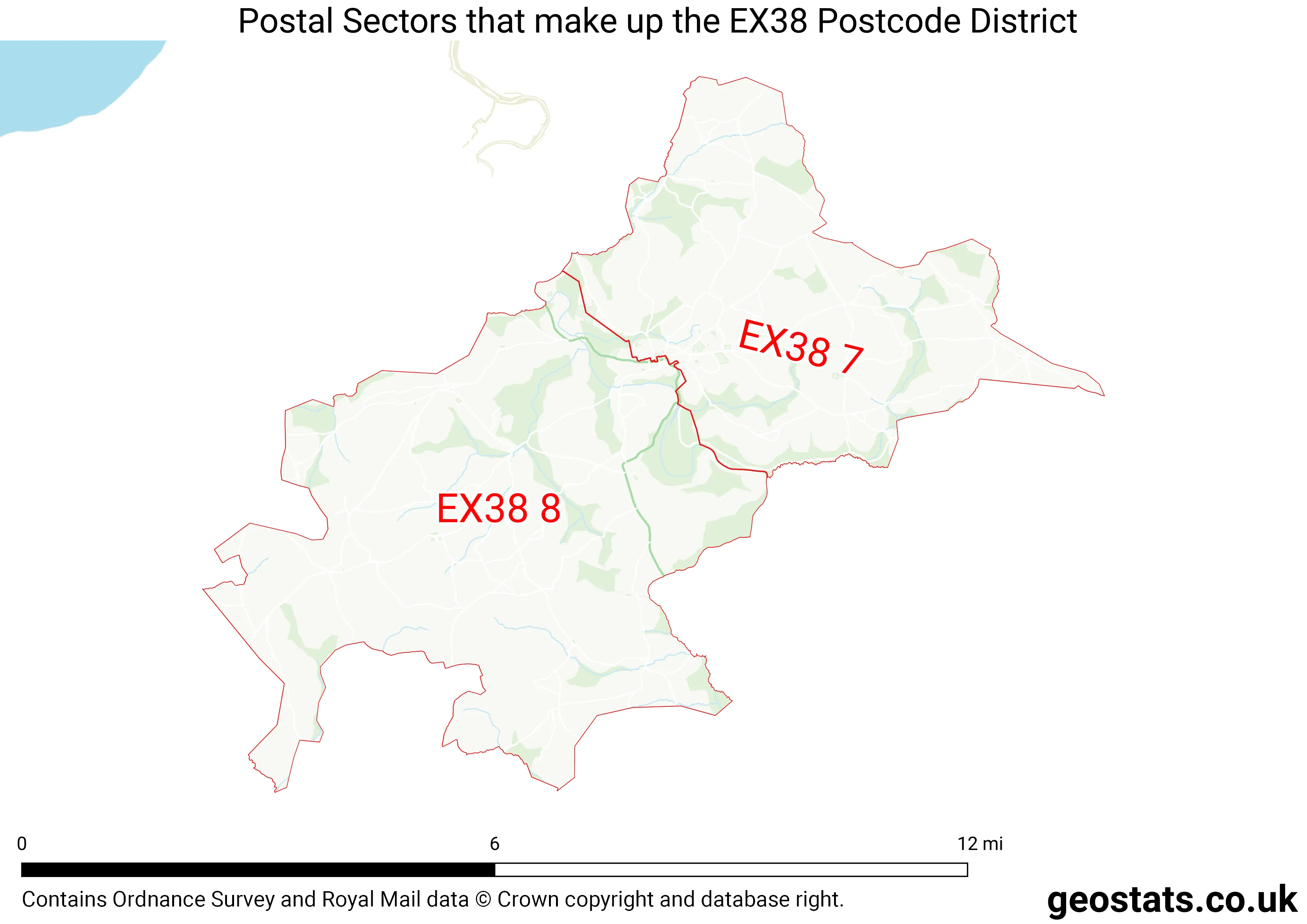Map of the EX38  District