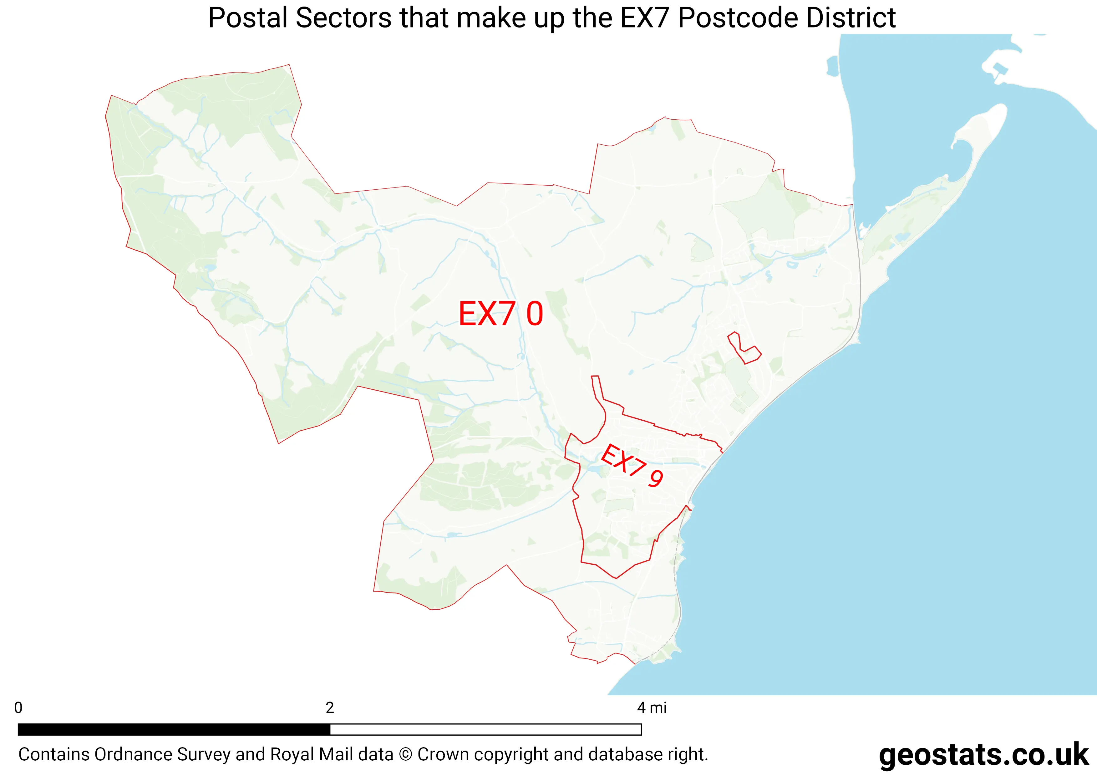 Map of the EX7  District