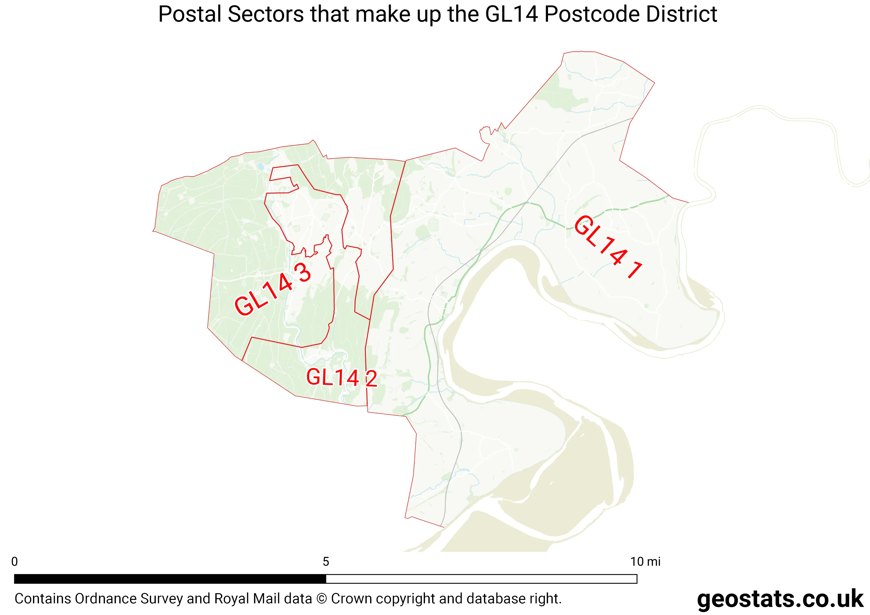 Map of the GL14  District