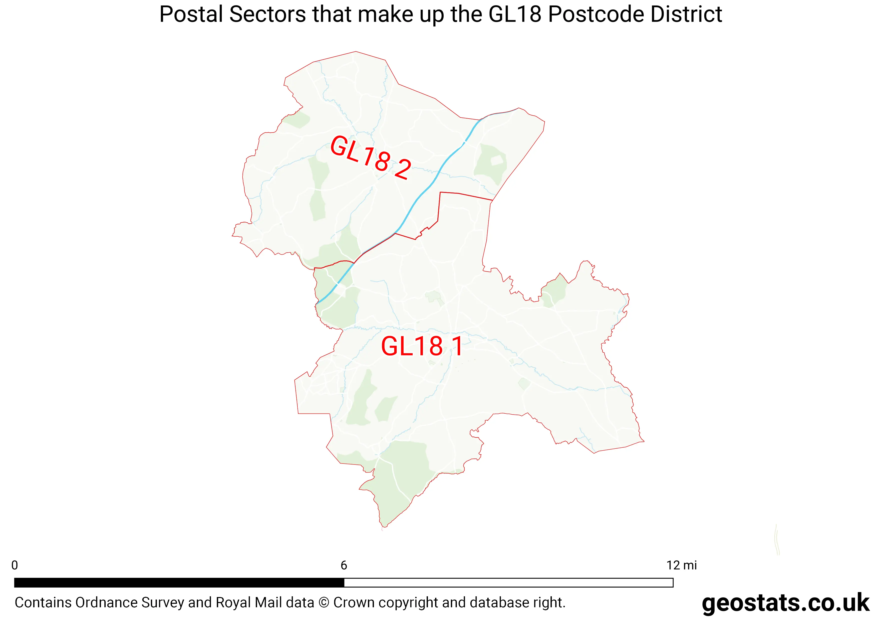 Map of the GL18  District